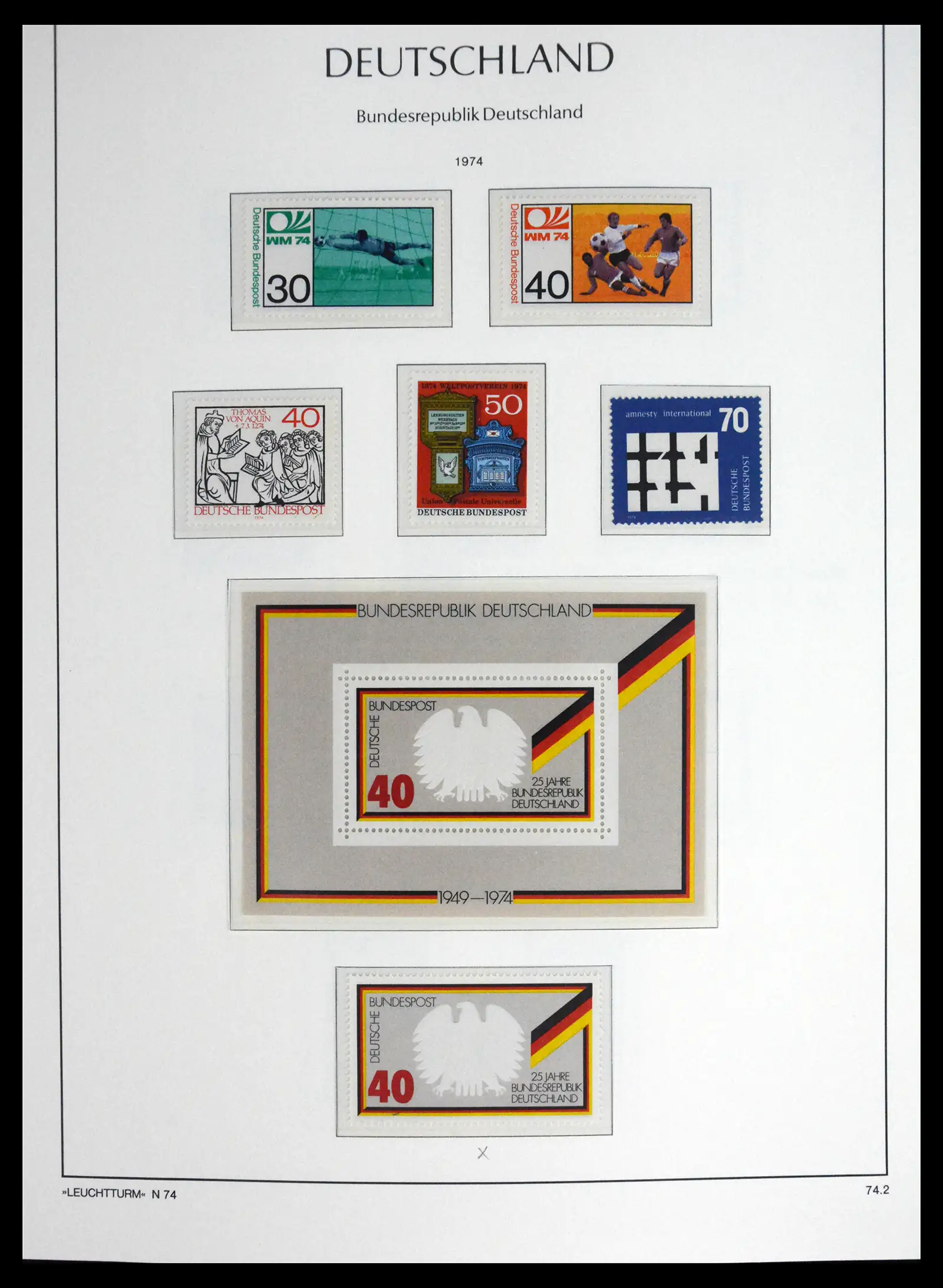 41698 0067 - Stamp collection 41698 Germany Bundespost complete 1949-1982.