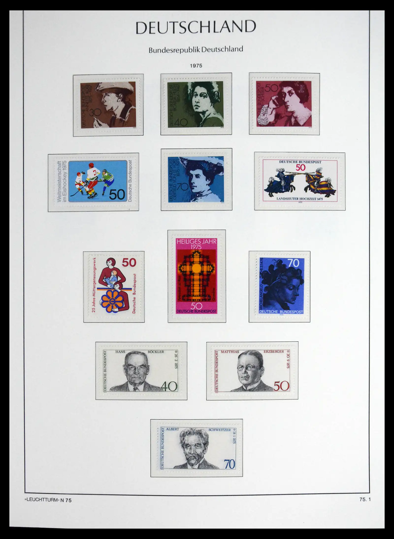 41698 0071 - Stamp collection 41698 Germany Bundespost complete 1949-1982.