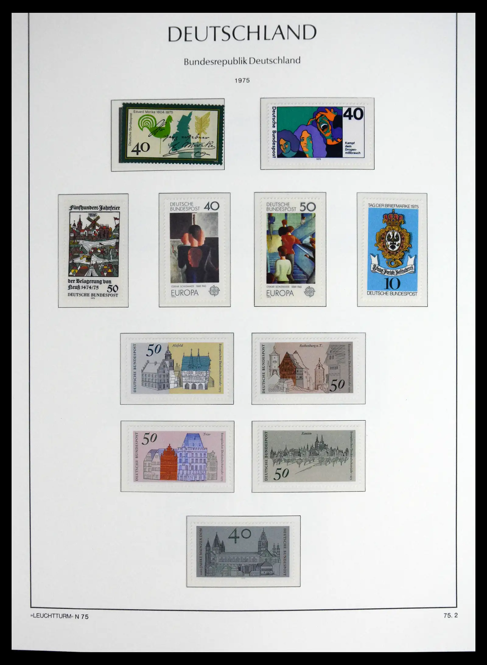 41698 0072 - Stamp collection 41698 Germany Bundespost complete 1949-1982.