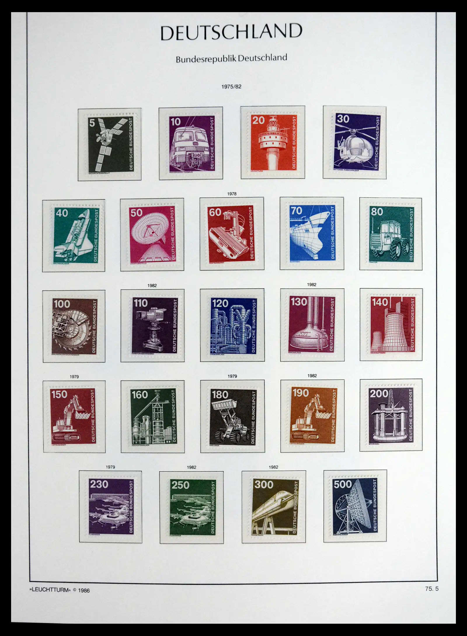 41698 0075 - Stamp collection 41698 Germany Bundespost complete 1949-1982.