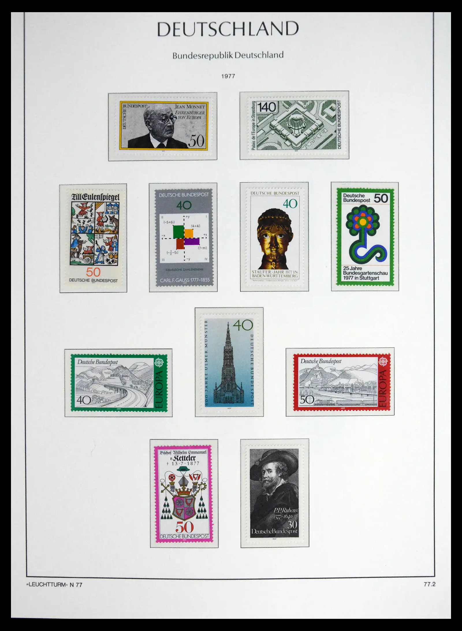 41698 0085 - Stamp collection 41698 Germany Bundespost complete 1949-1982.