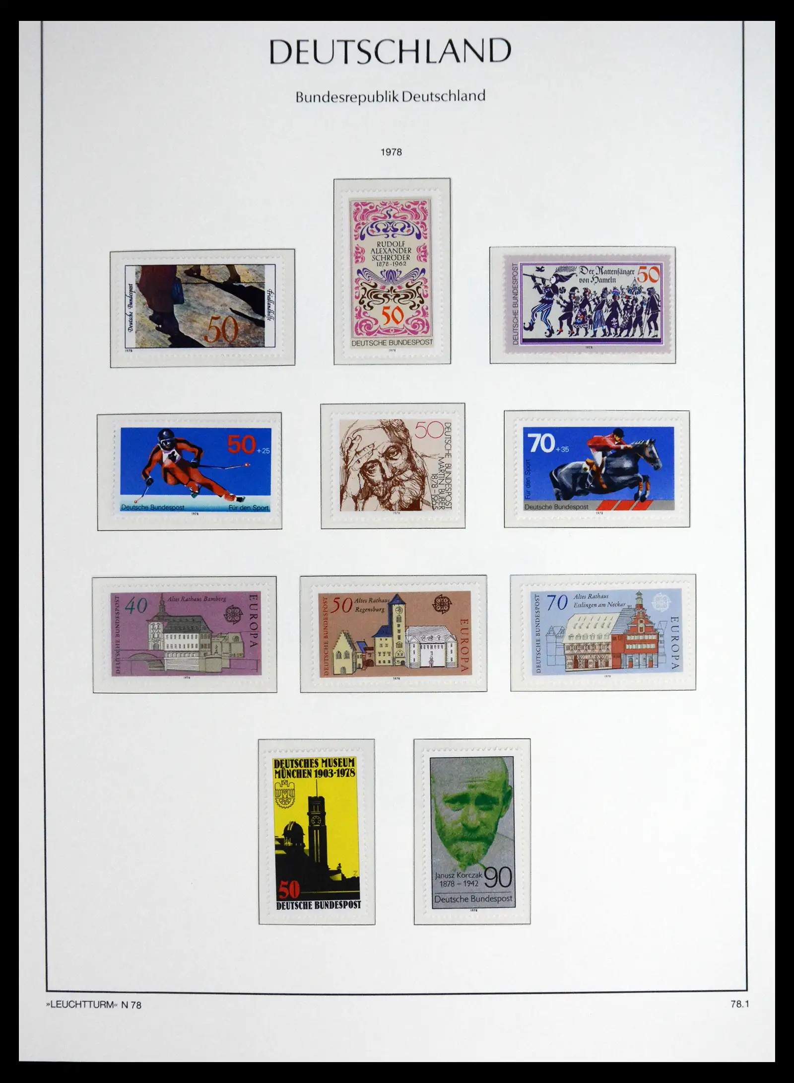 41698 0090 - Stamp collection 41698 Germany Bundespost complete 1949-1982.