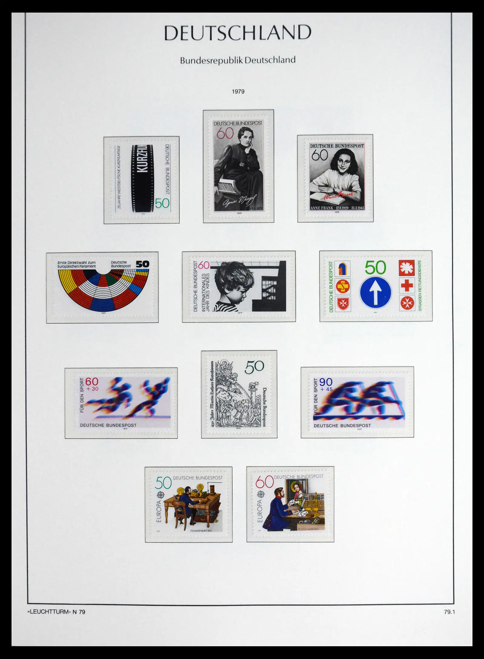 41698 0095 - Stamp collection 41698 Germany Bundespost complete 1949-1982.