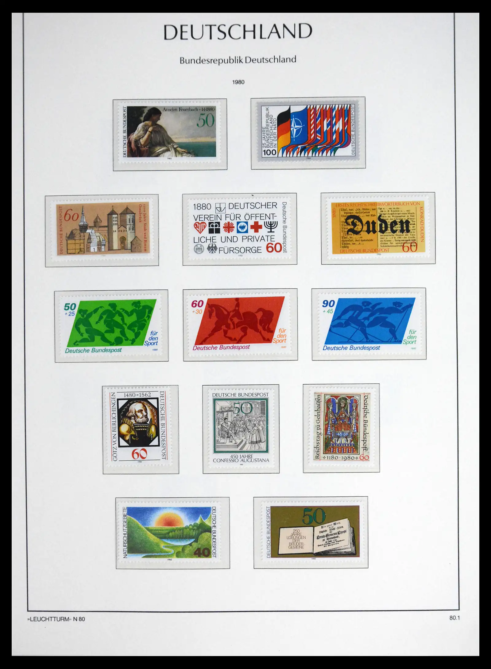 41698 0099 - Stamp collection 41698 Germany Bundespost complete 1949-1982.