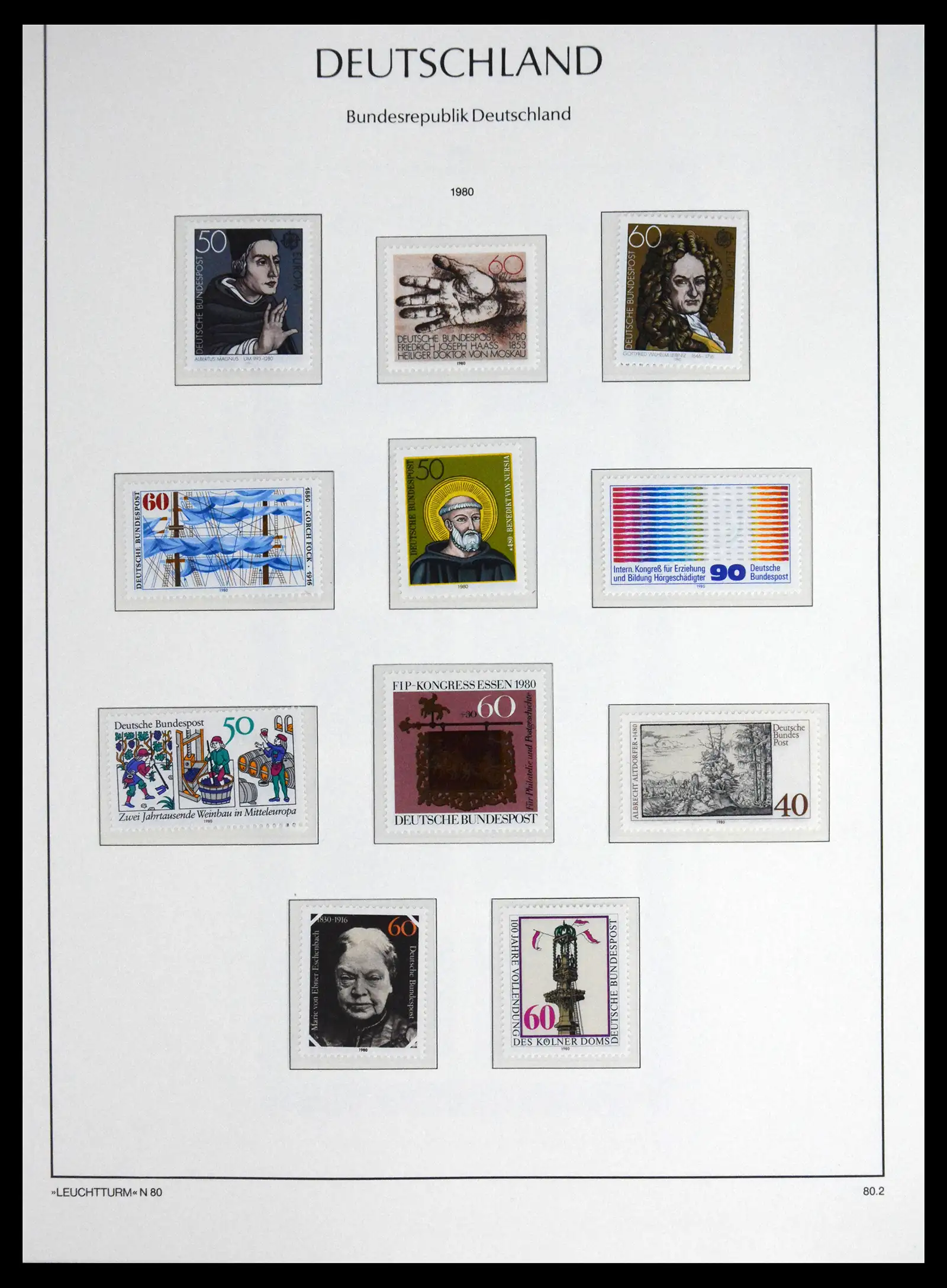 41698 0100 - Stamp collection 41698 Germany Bundespost complete 1949-1982.