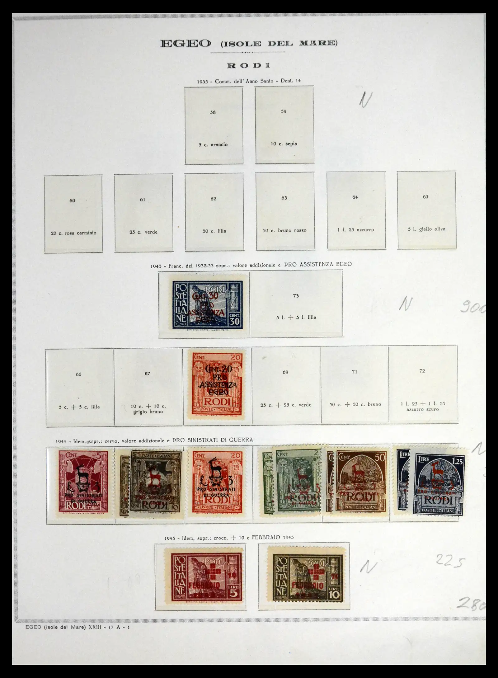 41699 0023 - Stamp collection 41699 Italian Colonies 1912-1943.