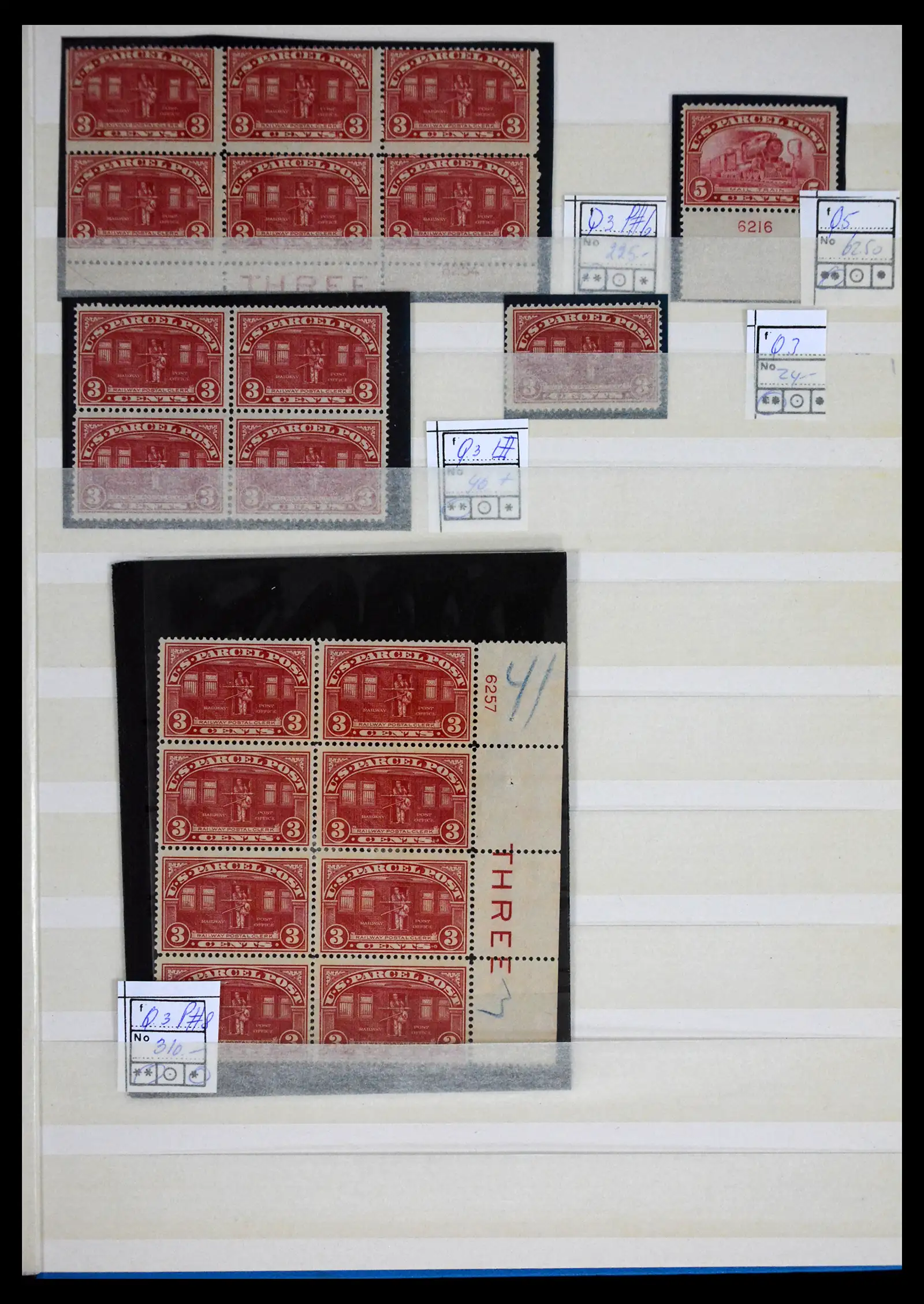 41700 0011 - Stamp collection 41700 USA blocs of 4 mint 1870-1915!!