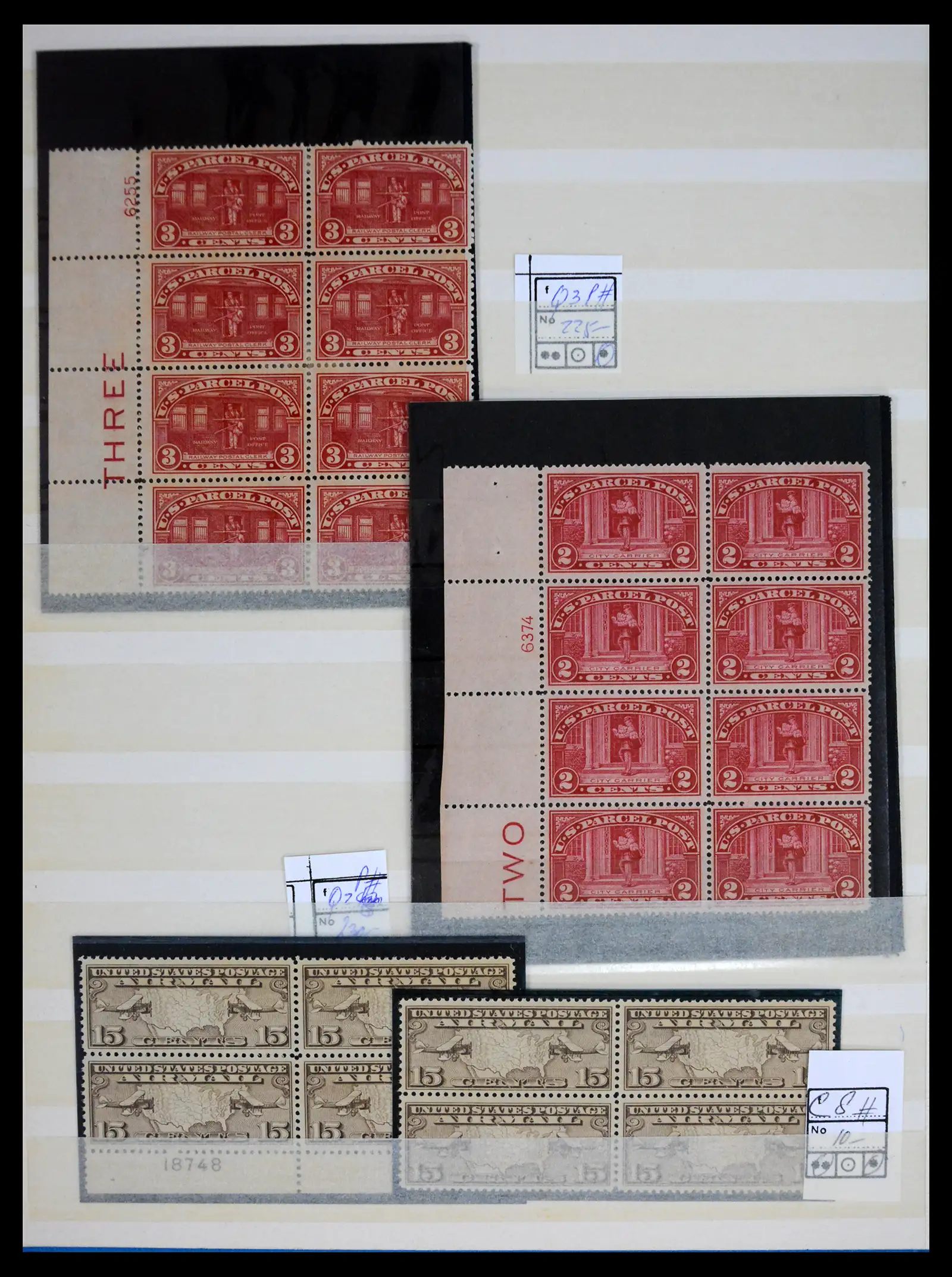 41700 0012 - Stamp collection 41700 USA blocs of 4 mint 1870-1915!!