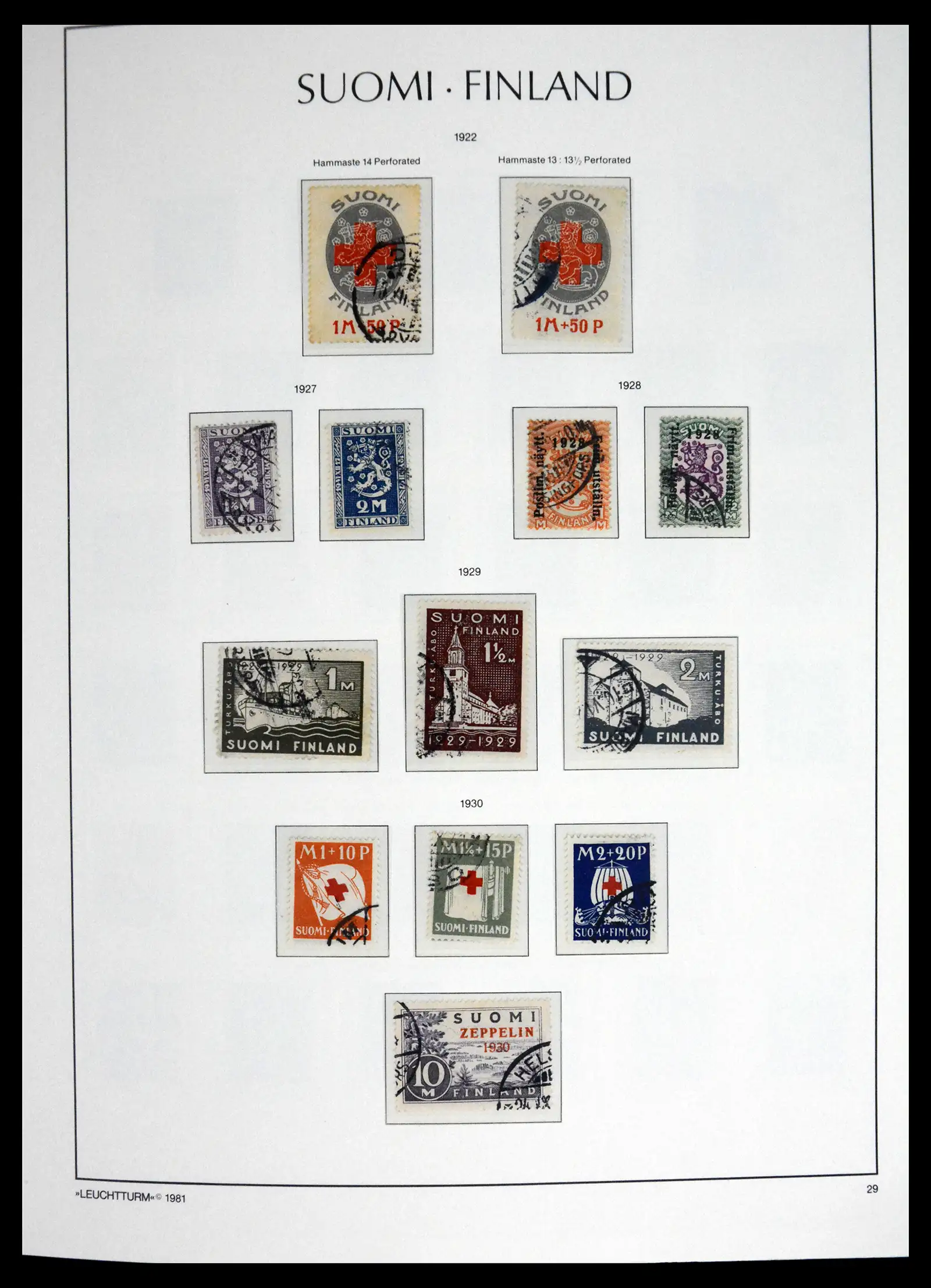 41701 0013 - Stamp collection 41701 Finland 1856-1993.