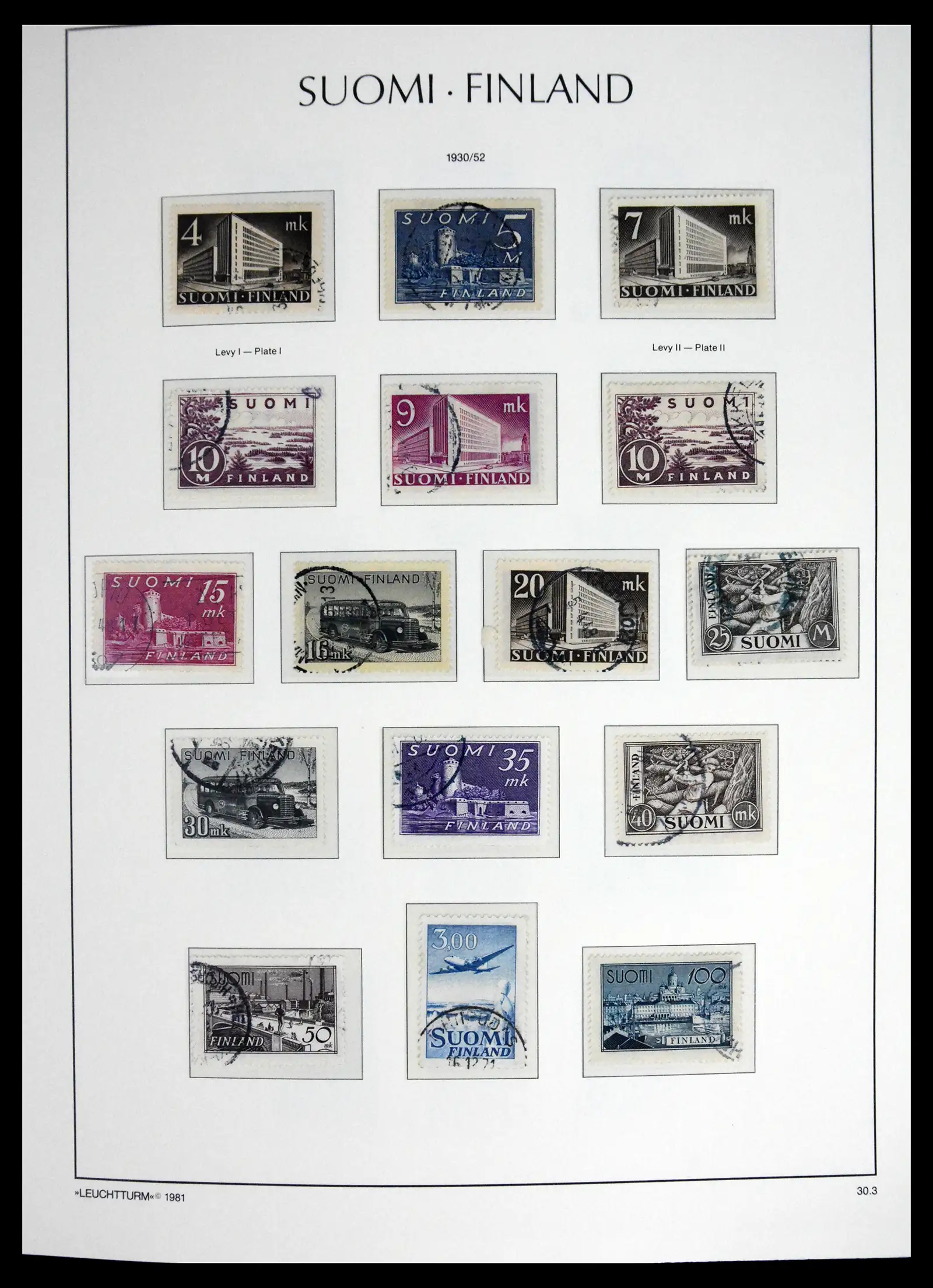41701 0016 - Stamp collection 41701 Finland 1856-1993.