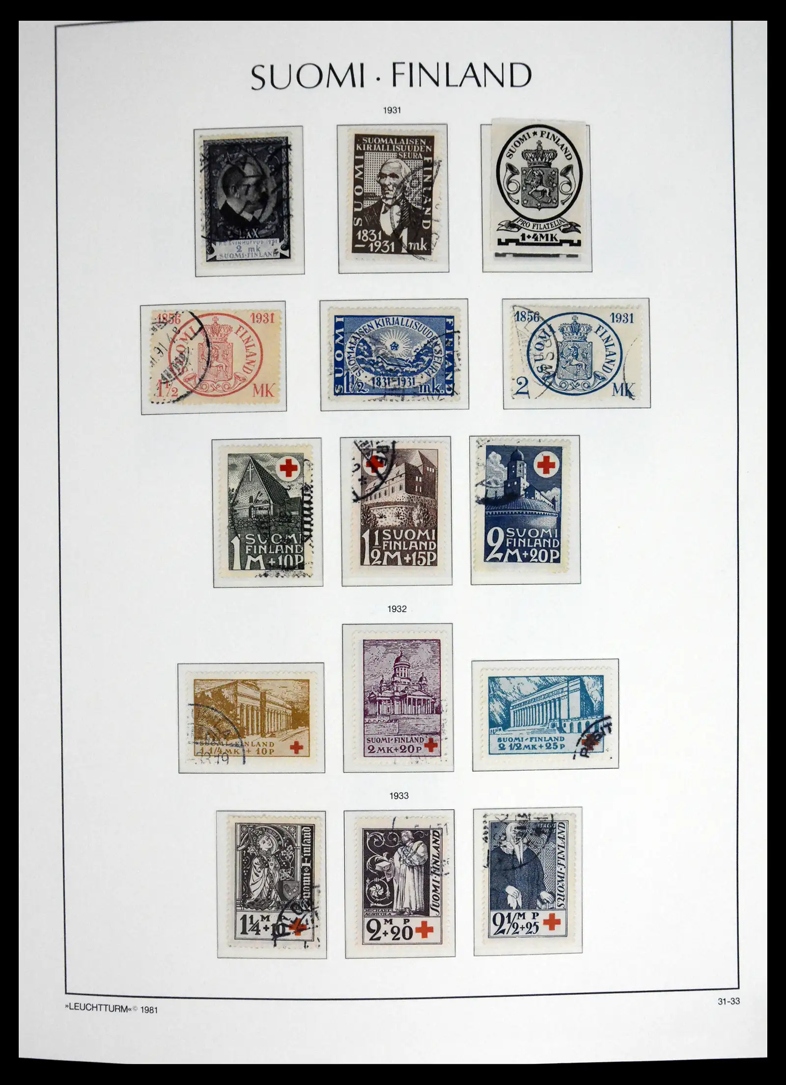 41701 0017 - Stamp collection 41701 Finland 1856-1993.