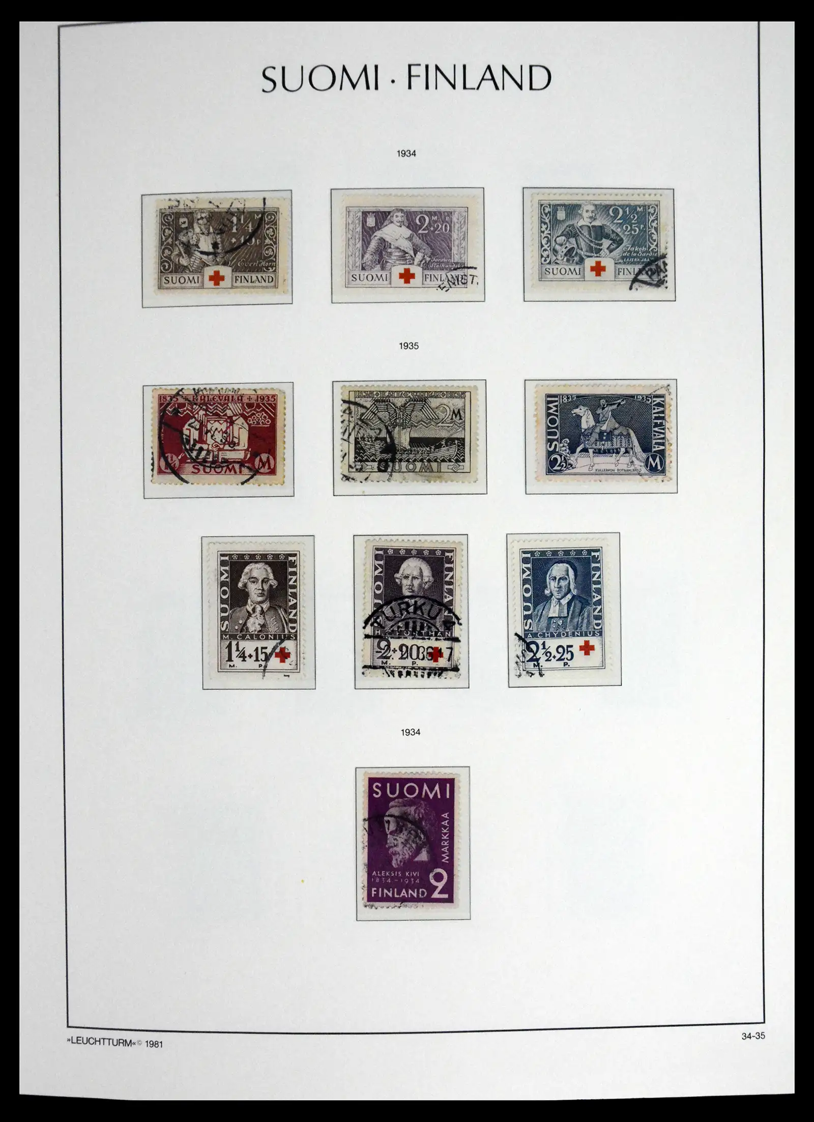 41701 0018 - Stamp collection 41701 Finland 1856-1993.