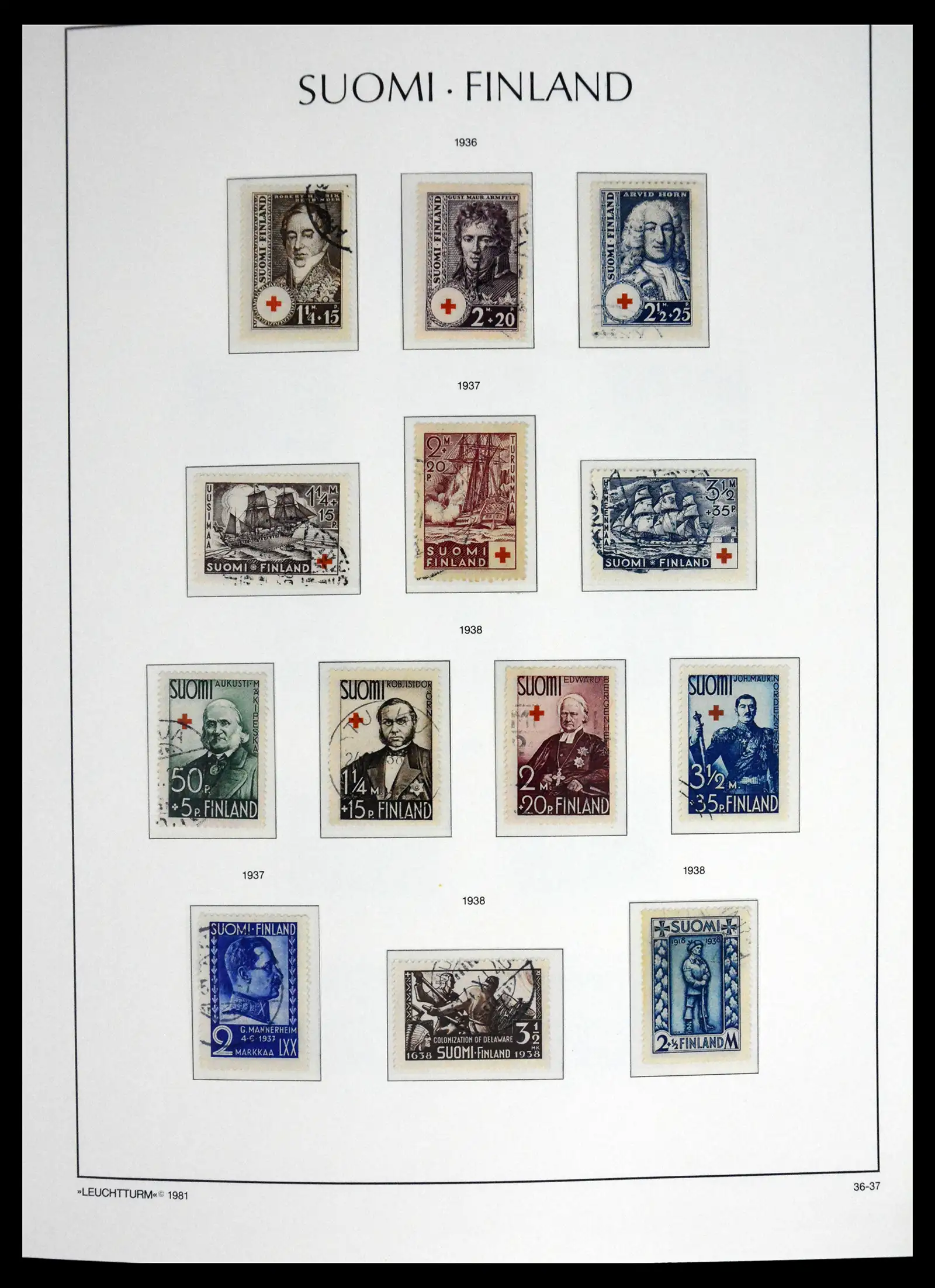 41701 0019 - Stamp collection 41701 Finland 1856-1993.