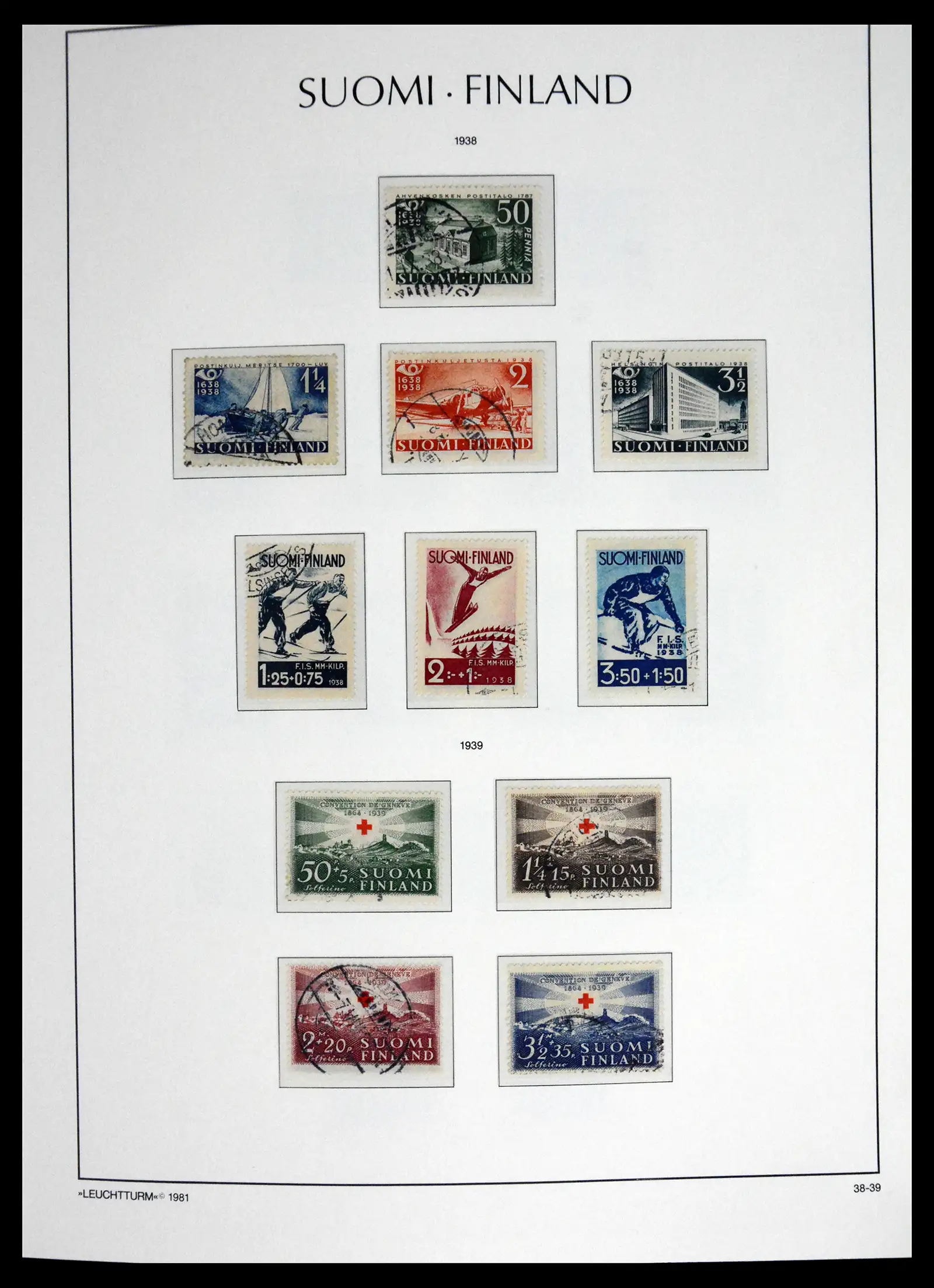 41701 0020 - Stamp collection 41701 Finland 1856-1993.