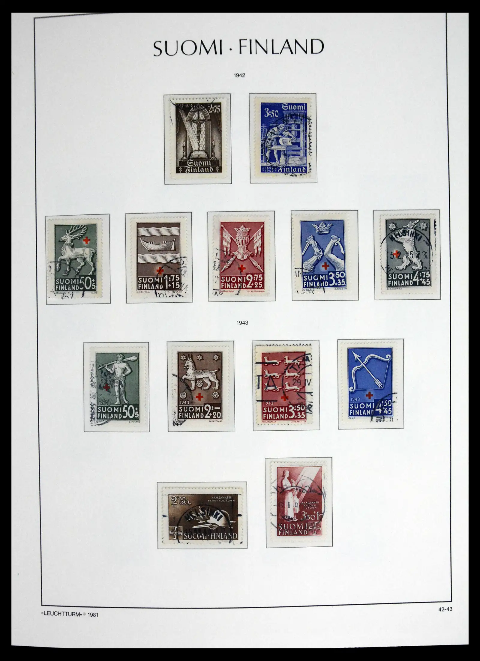 41701 0023 - Stamp collection 41701 Finland 1856-1993.