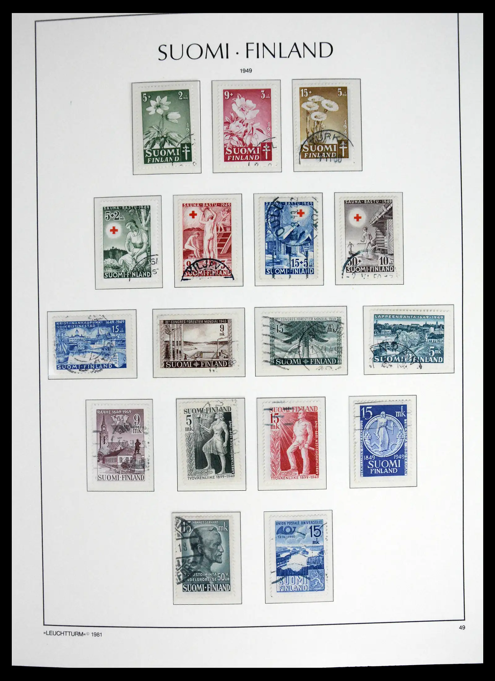 41701 0028 - Stamp collection 41701 Finland 1856-1993.