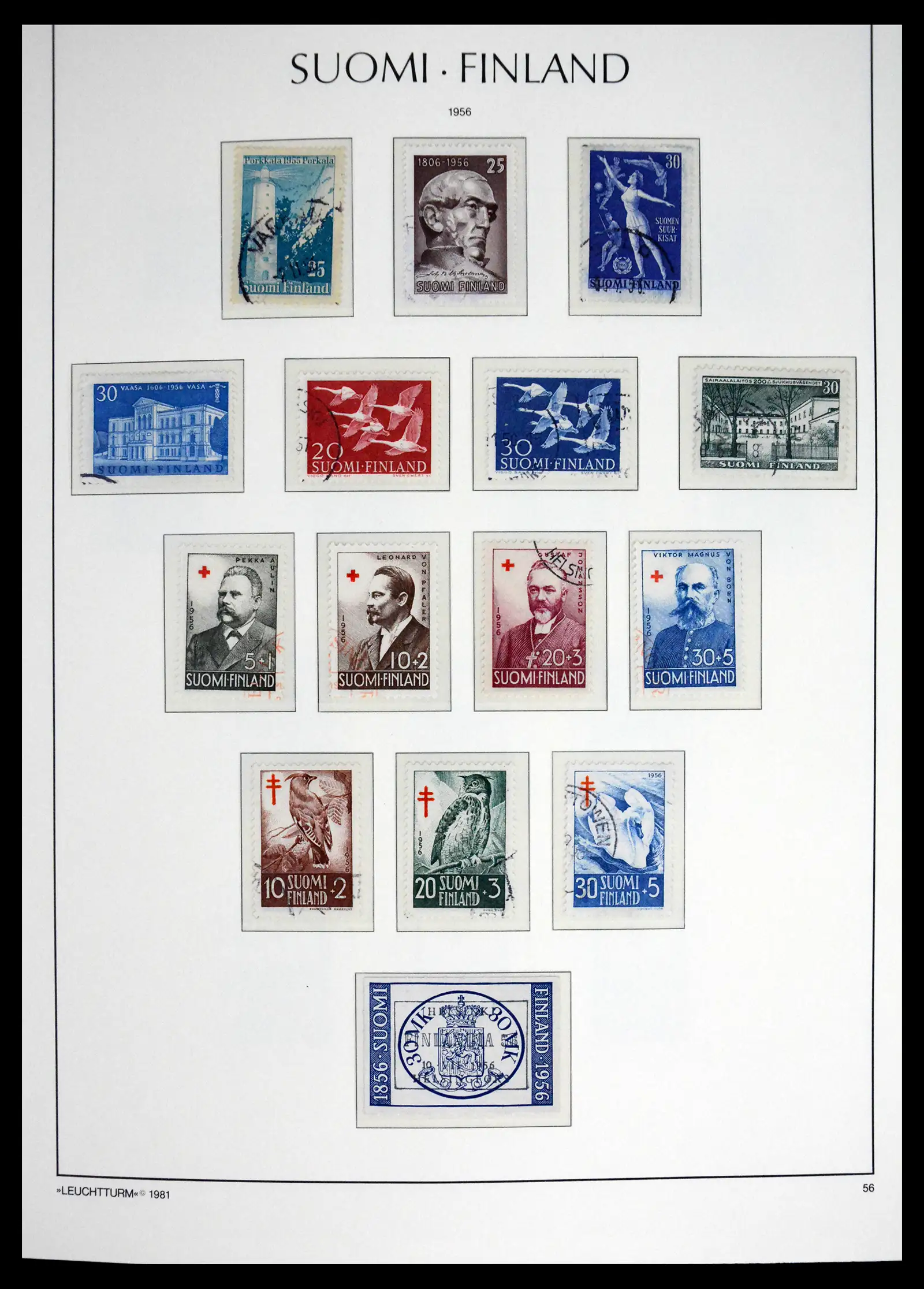 41701 0034 - Stamp collection 41701 Finland 1856-1993.