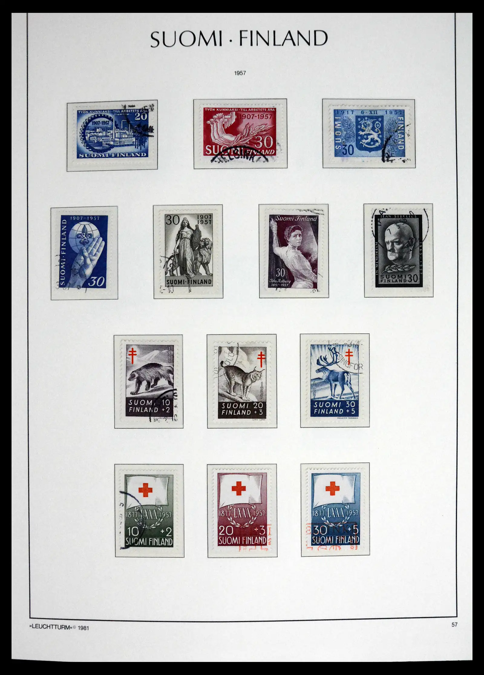 41701 0035 - Stamp collection 41701 Finland 1856-1993.