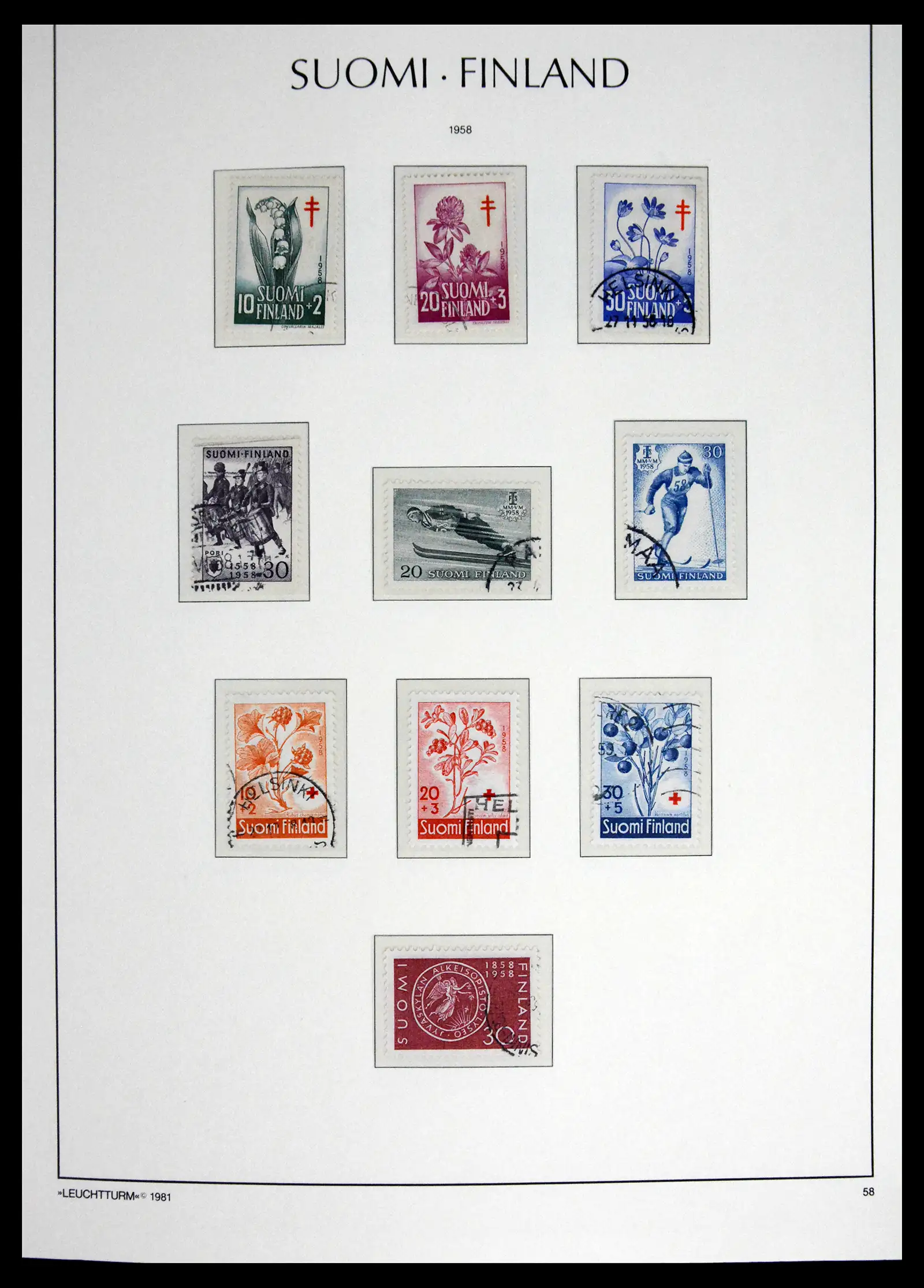 41701 0036 - Stamp collection 41701 Finland 1856-1993.