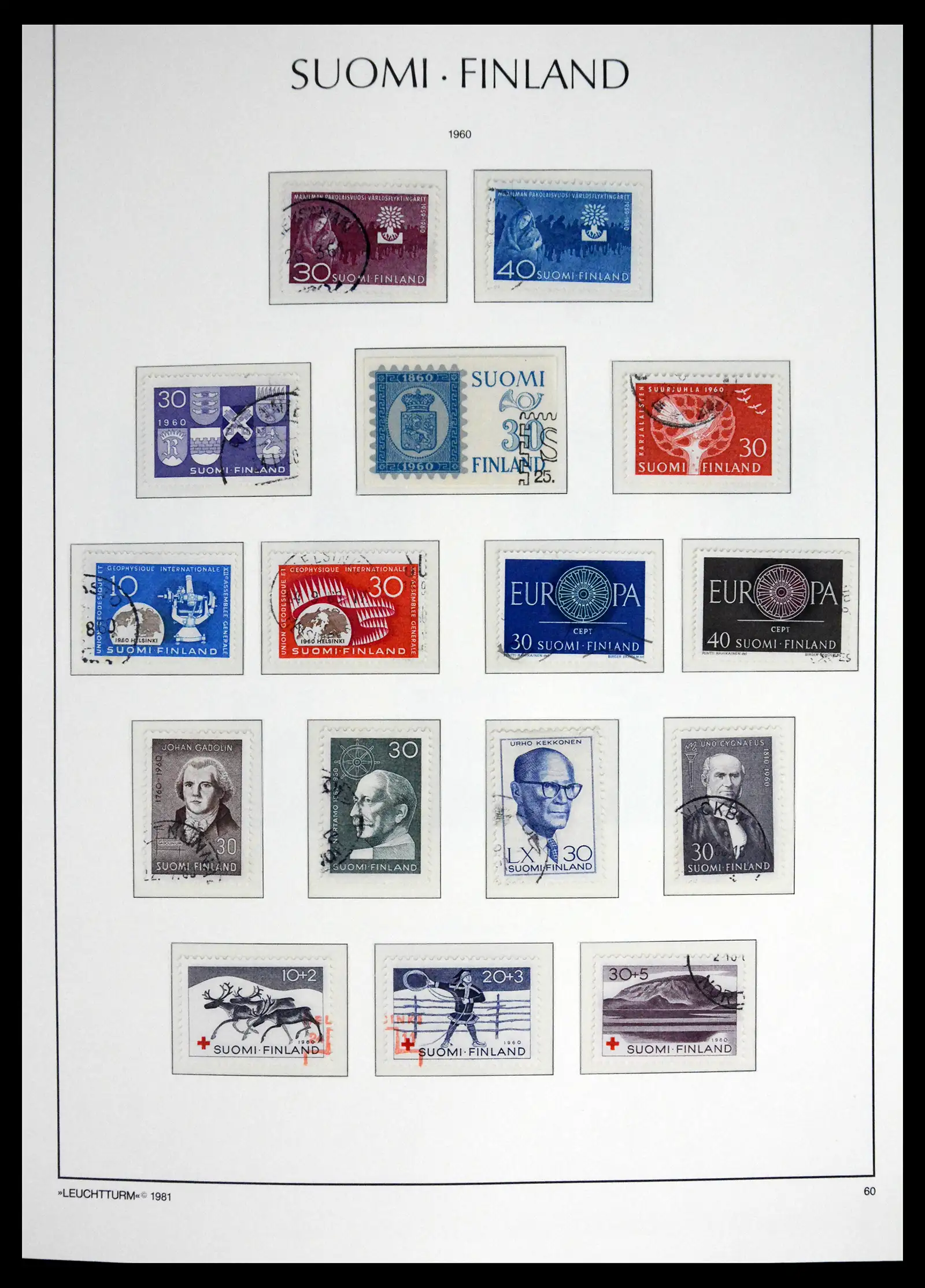 41701 0038 - Stamp collection 41701 Finland 1856-1993.