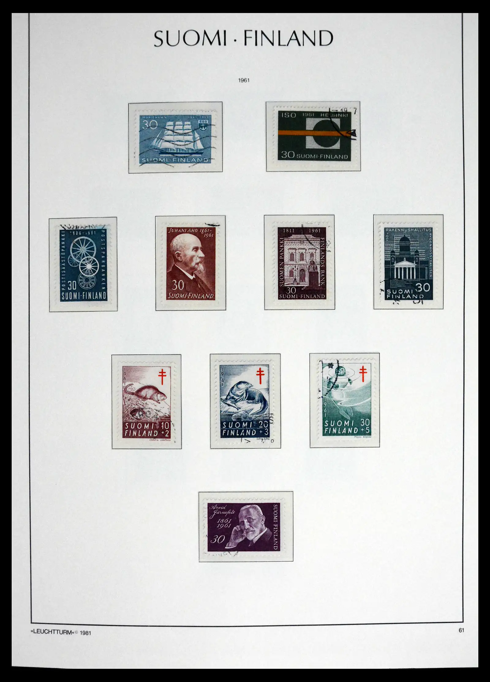 41701 0039 - Stamp collection 41701 Finland 1856-1993.