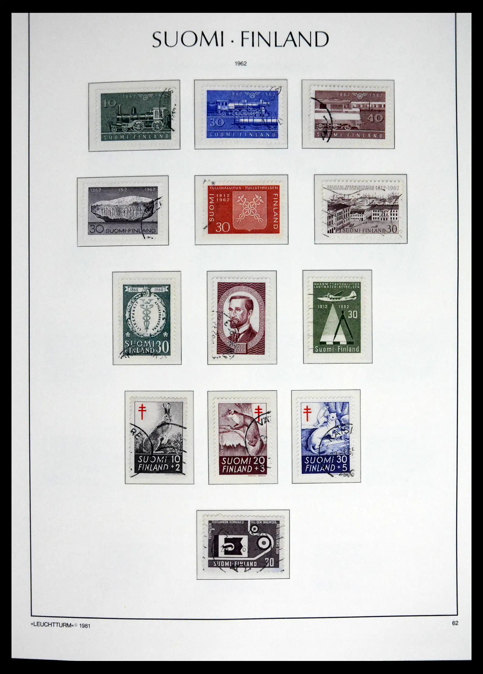 41701 0040 - Stamp collection 41701 Finland 1856-1993.