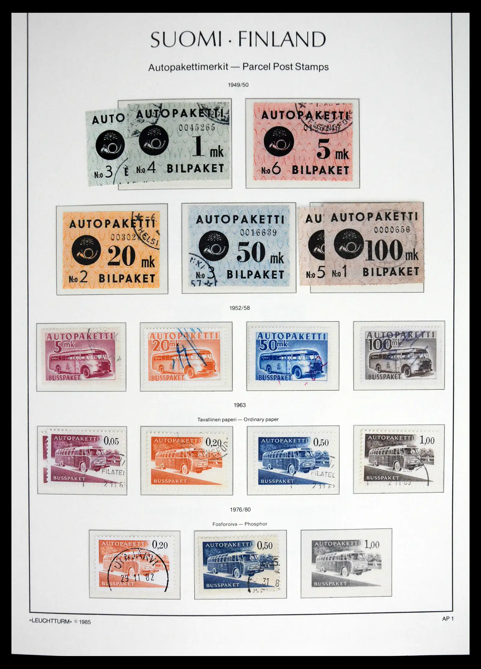 41701 0041 - Stamp collection 41701 Finland 1856-1993.