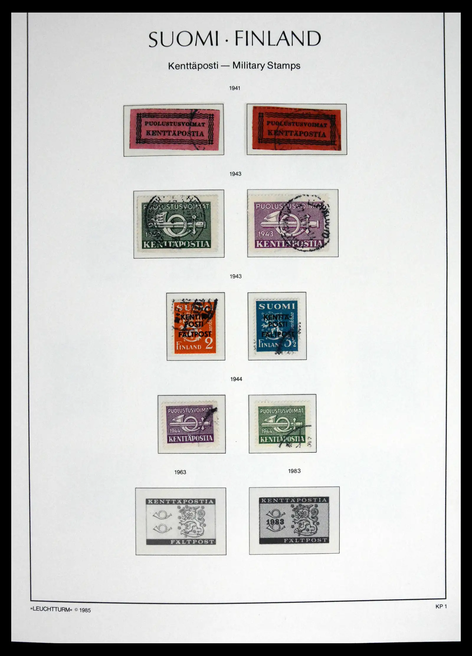 41701 0042 - Stamp collection 41701 Finland 1856-1993.