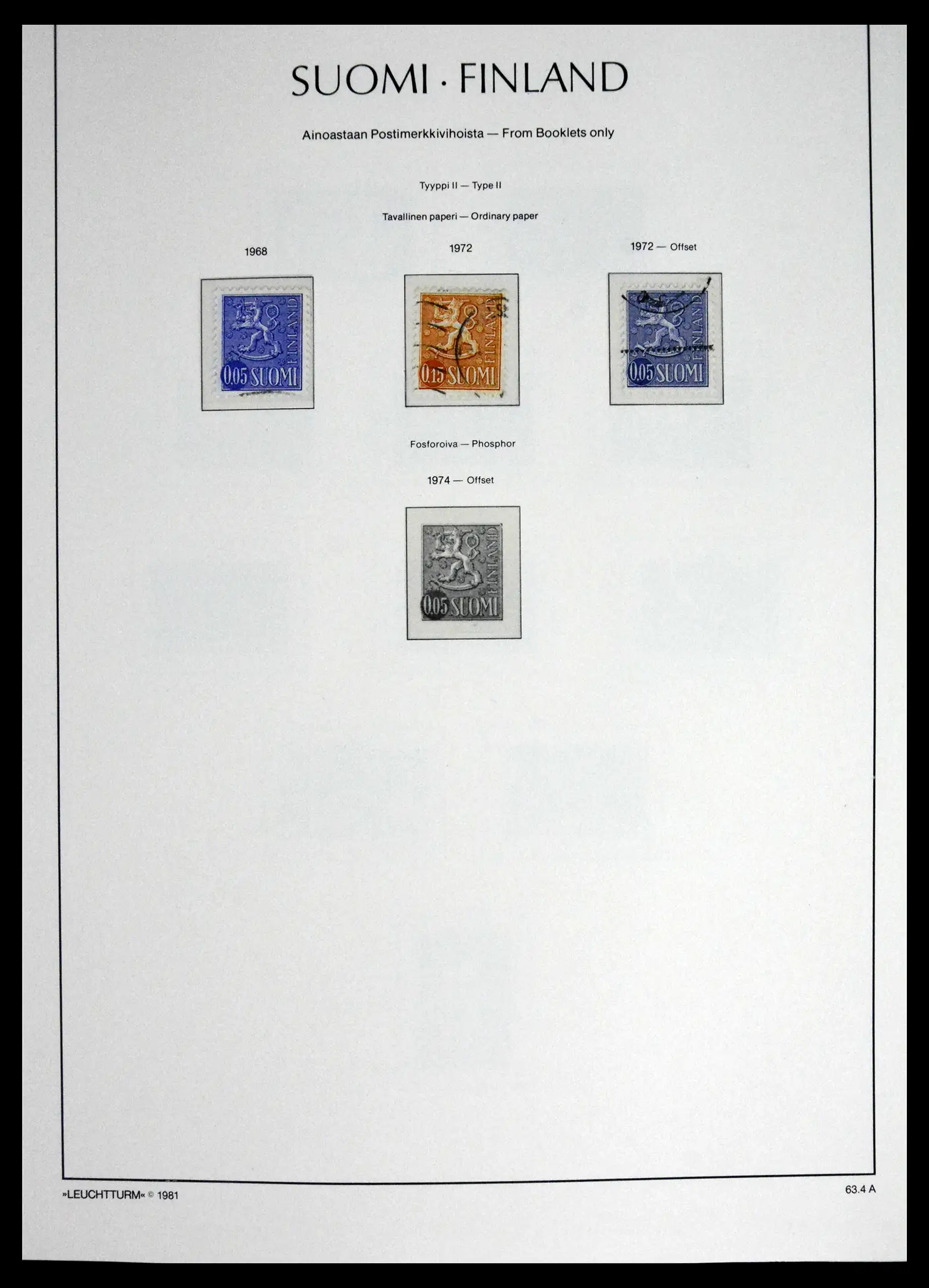 41701 0051 - Stamp collection 41701 Finland 1856-1993.