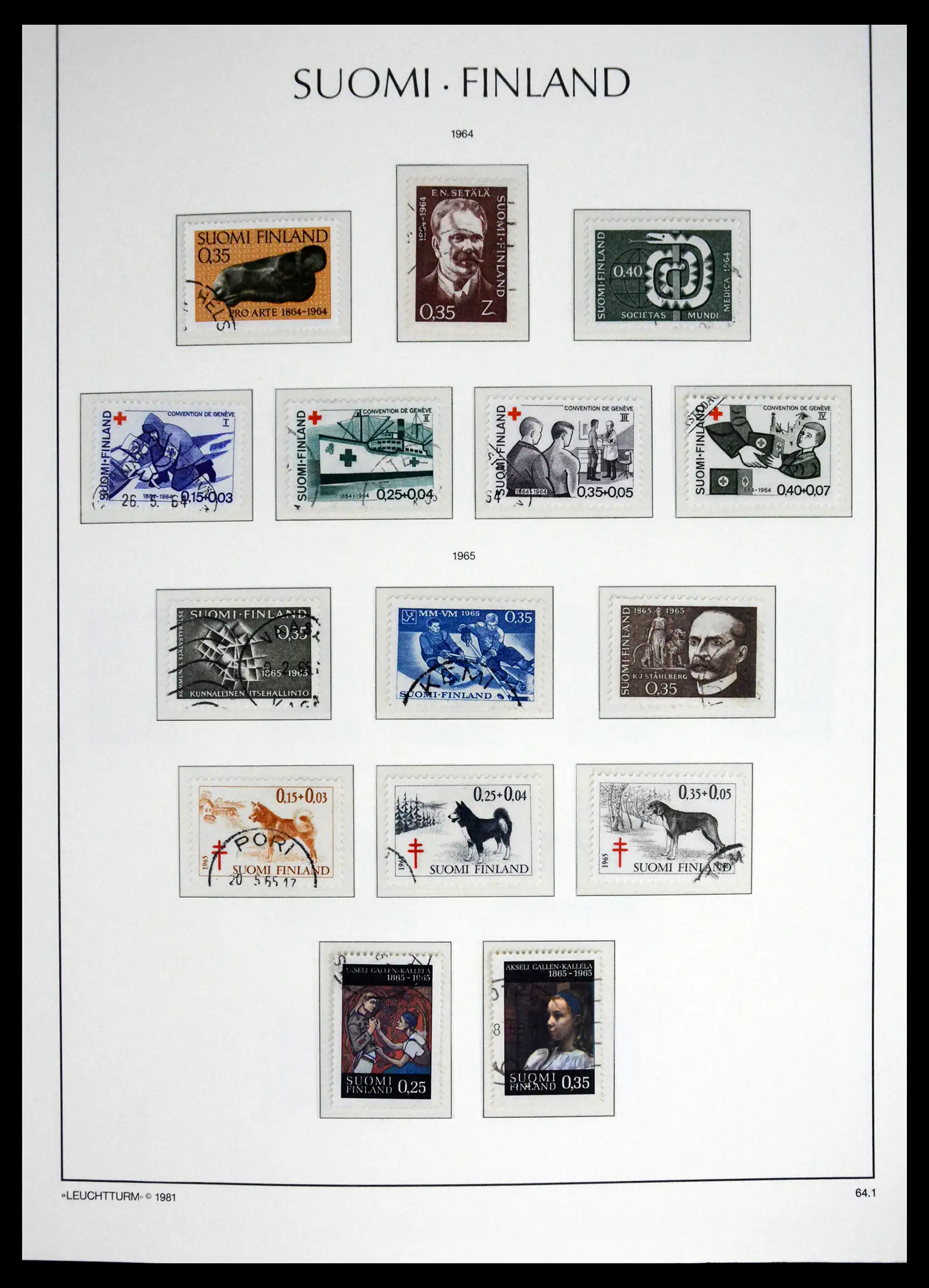 41701 0053 - Stamp collection 41701 Finland 1856-1993.