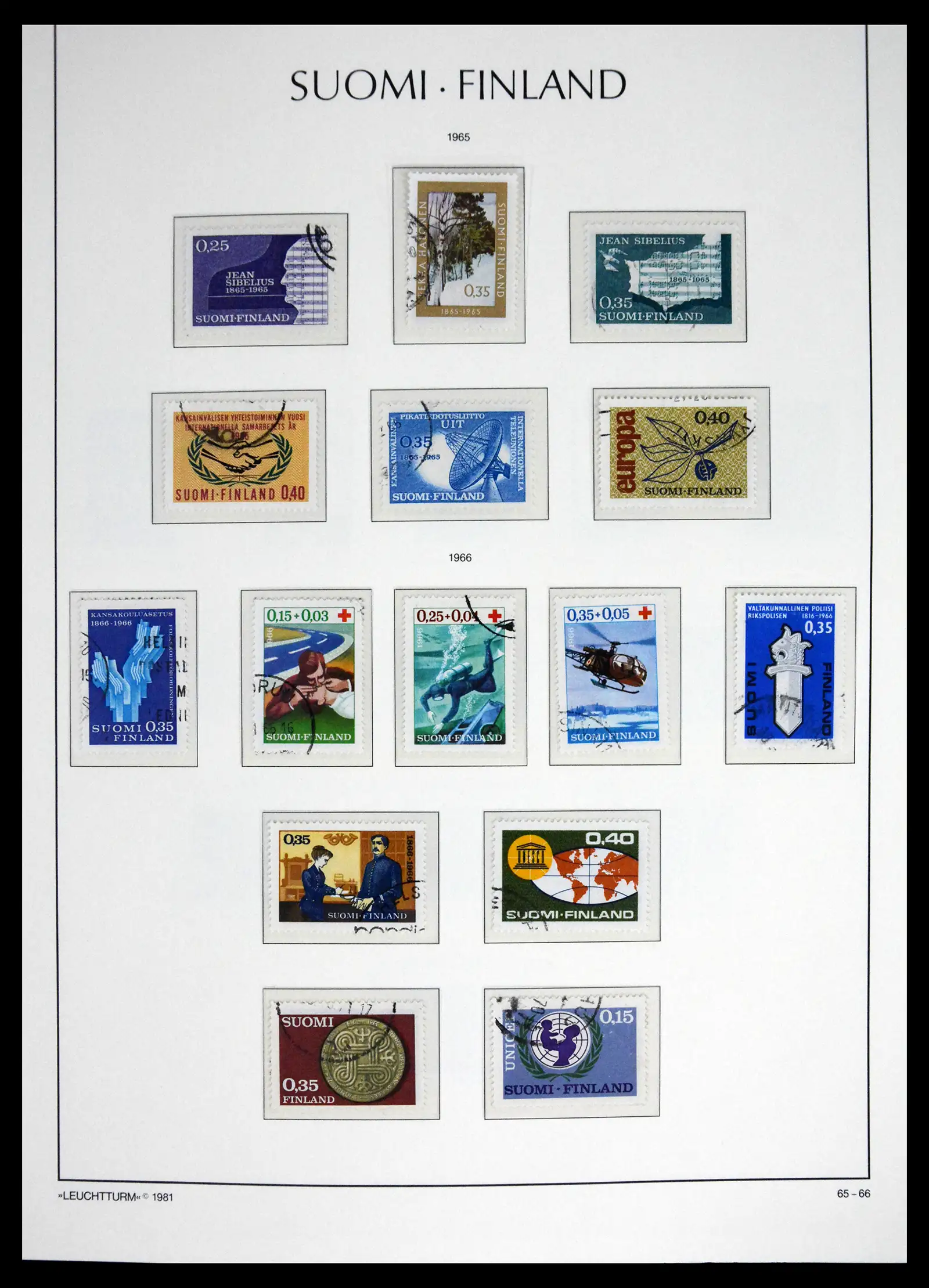 41701 0054 - Stamp collection 41701 Finland 1856-1993.