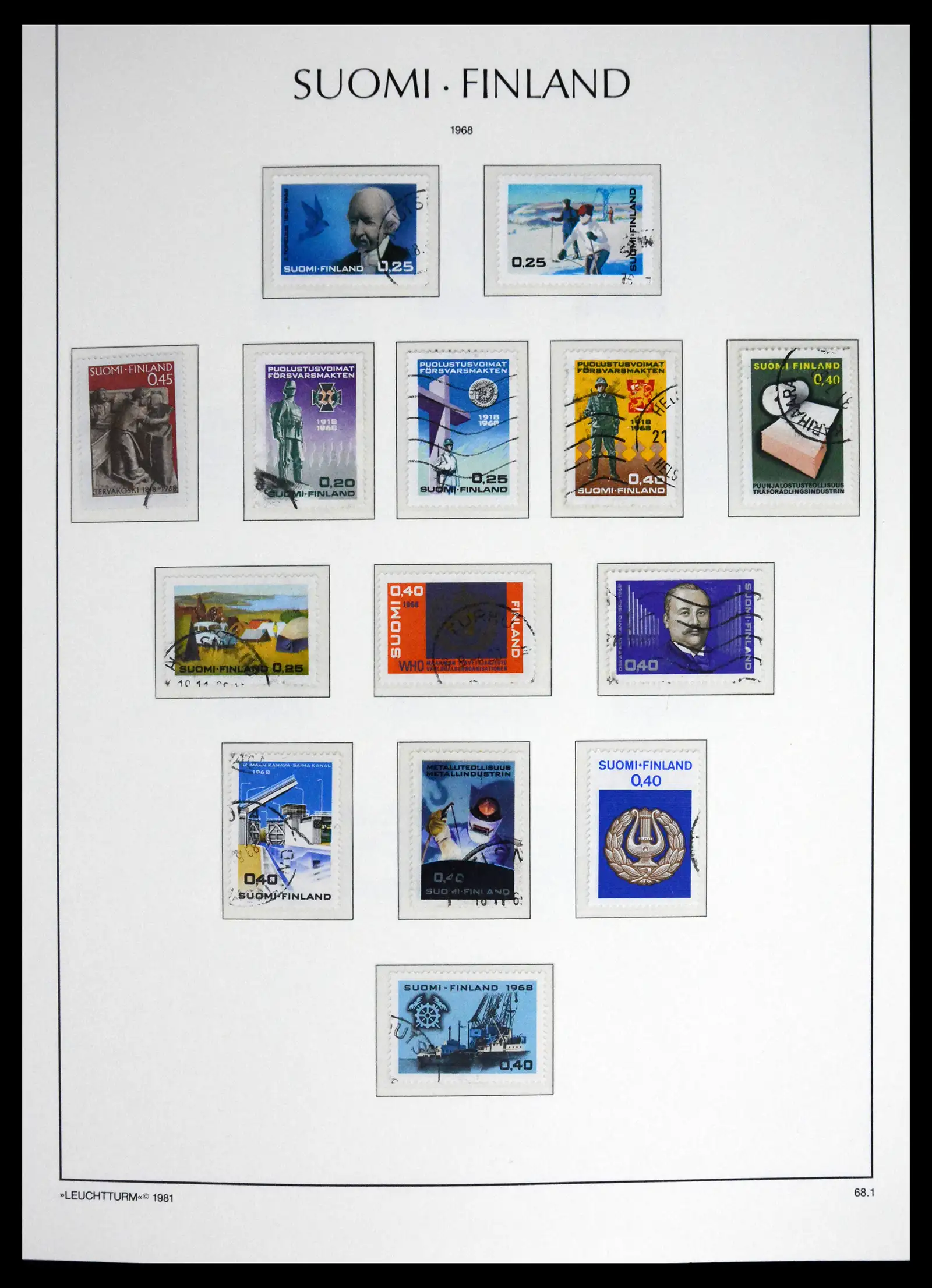 41701 0056 - Stamp collection 41701 Finland 1856-1993.