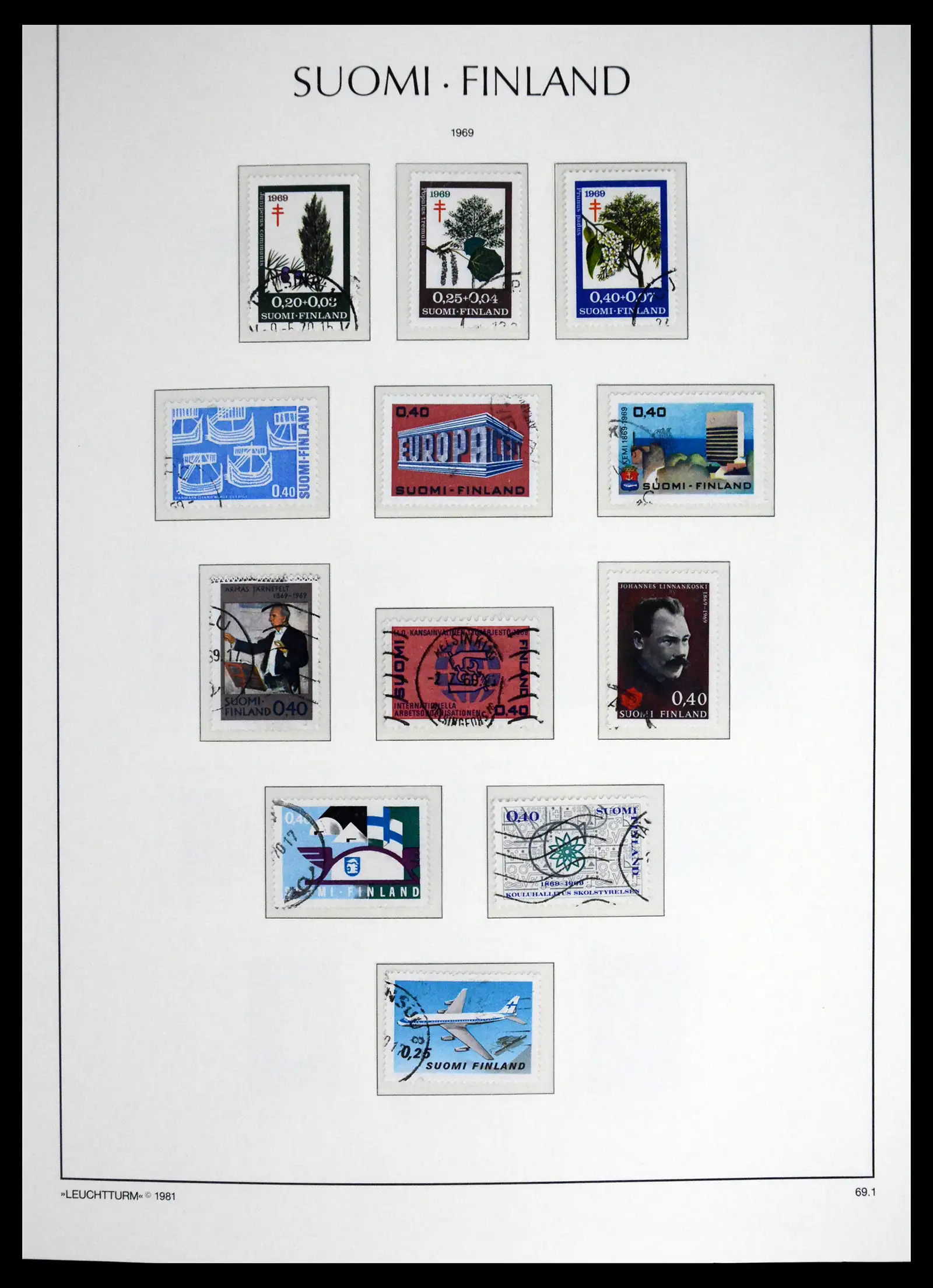 41701 0057 - Stamp collection 41701 Finland 1856-1993.