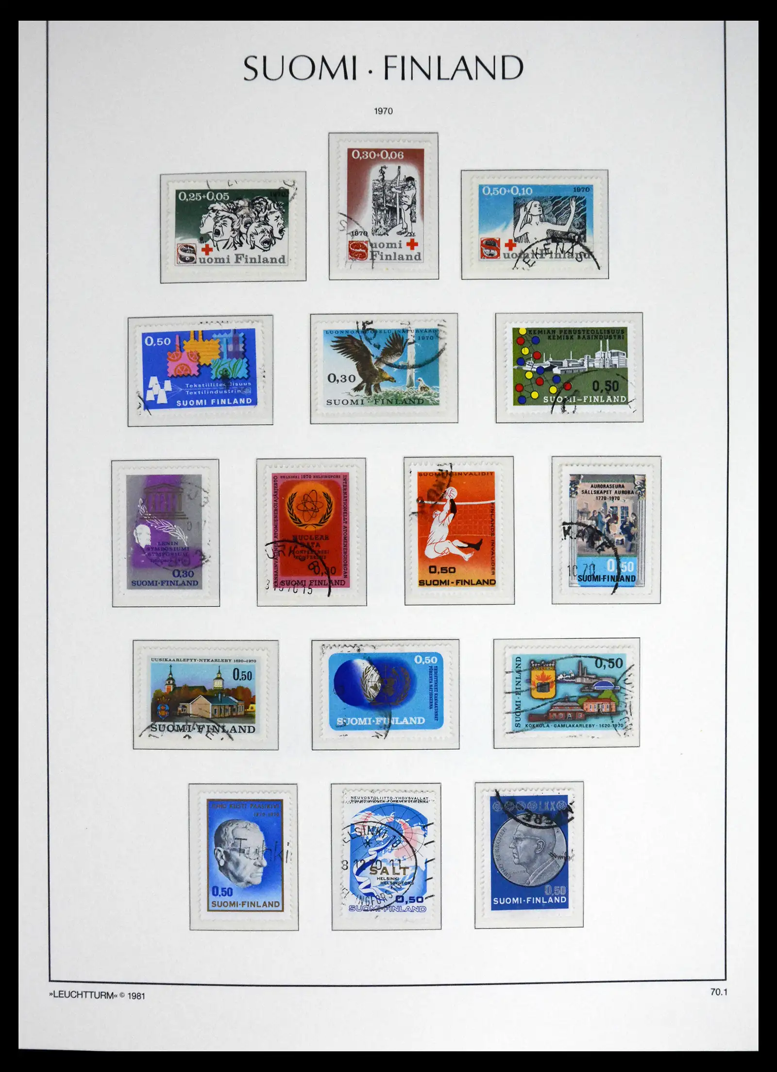 41701 0058 - Stamp collection 41701 Finland 1856-1993.