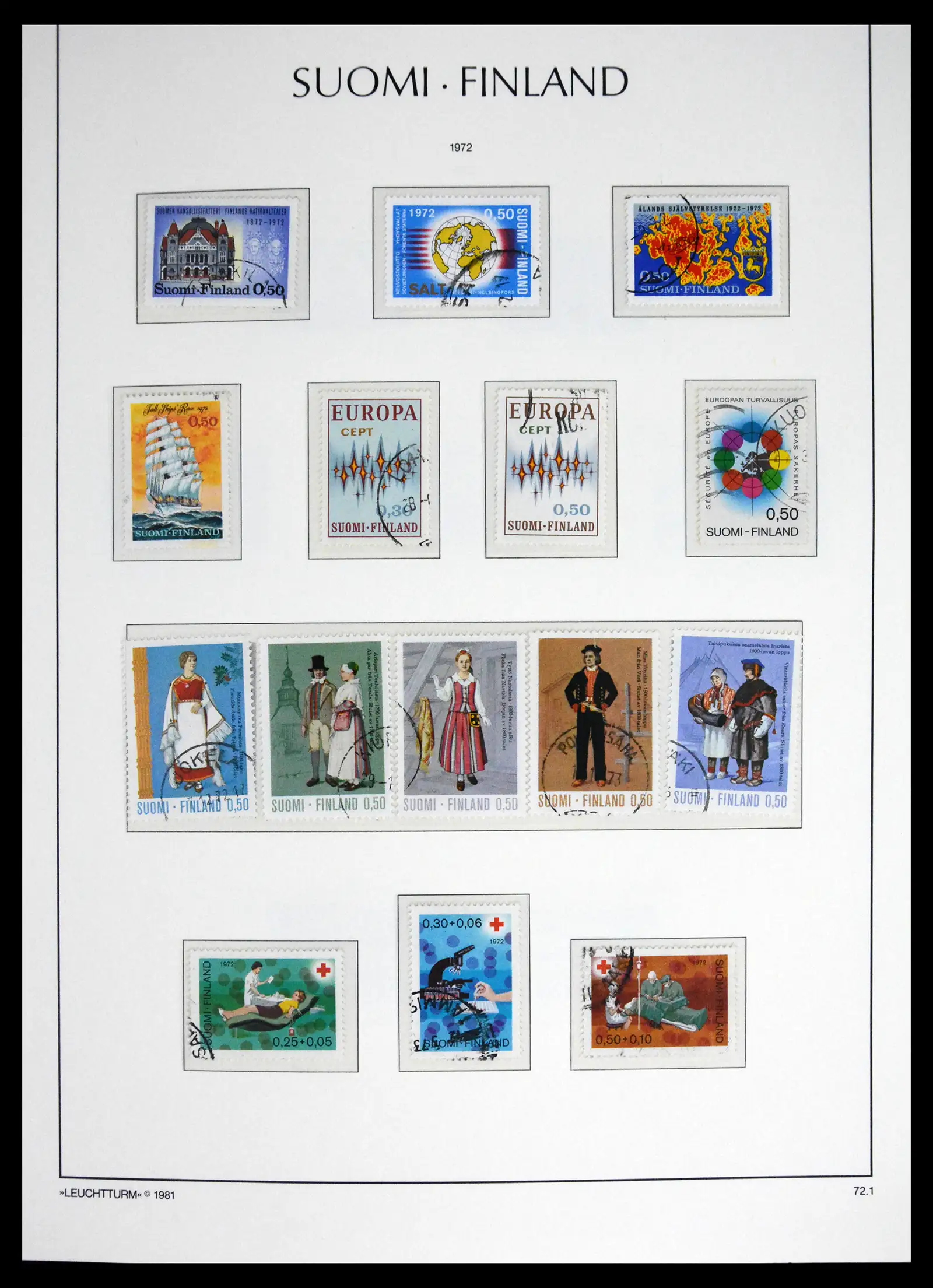 41701 0060 - Stamp collection 41701 Finland 1856-1993.