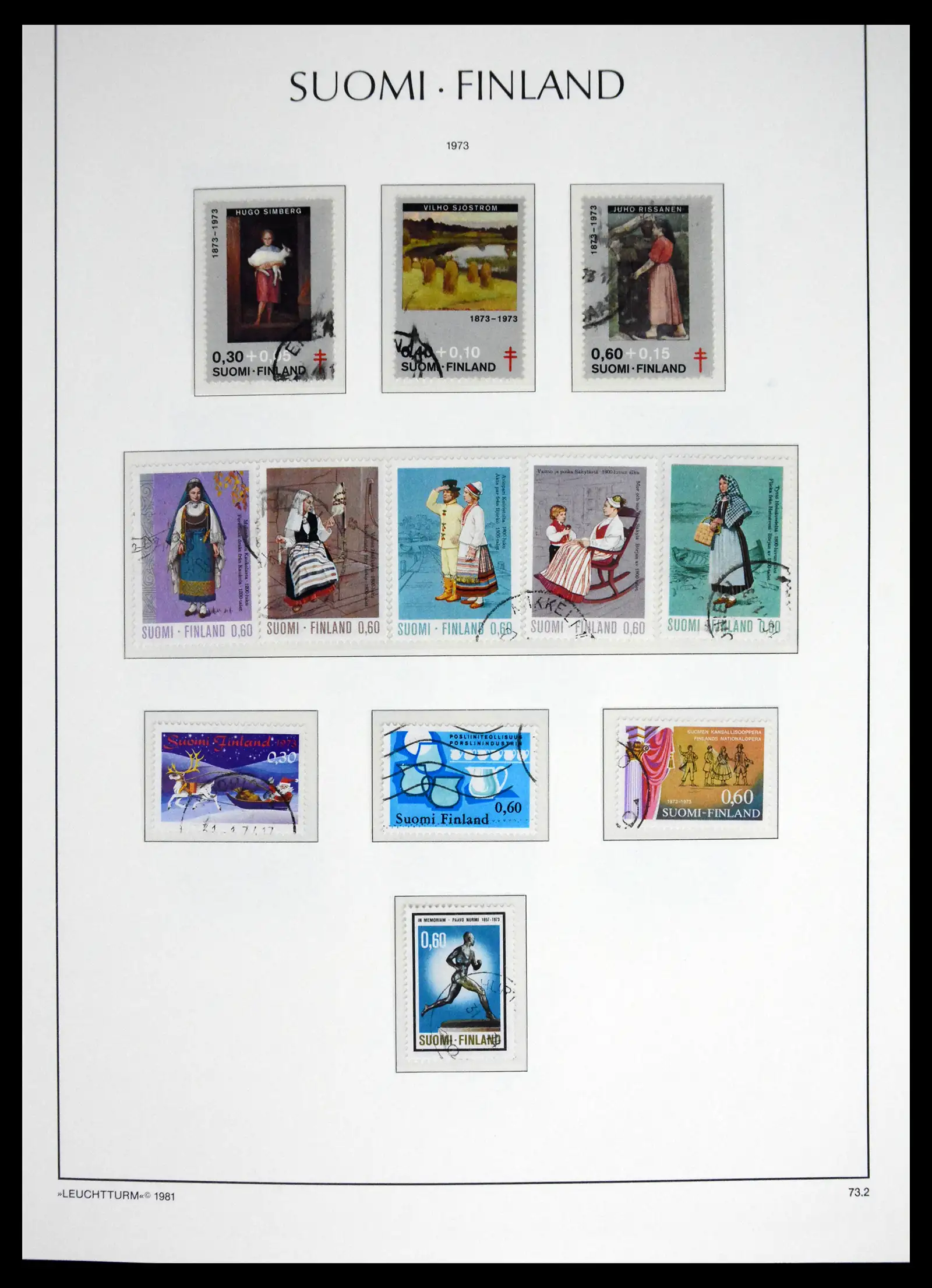 41701 0062 - Stamp collection 41701 Finland 1856-1993.