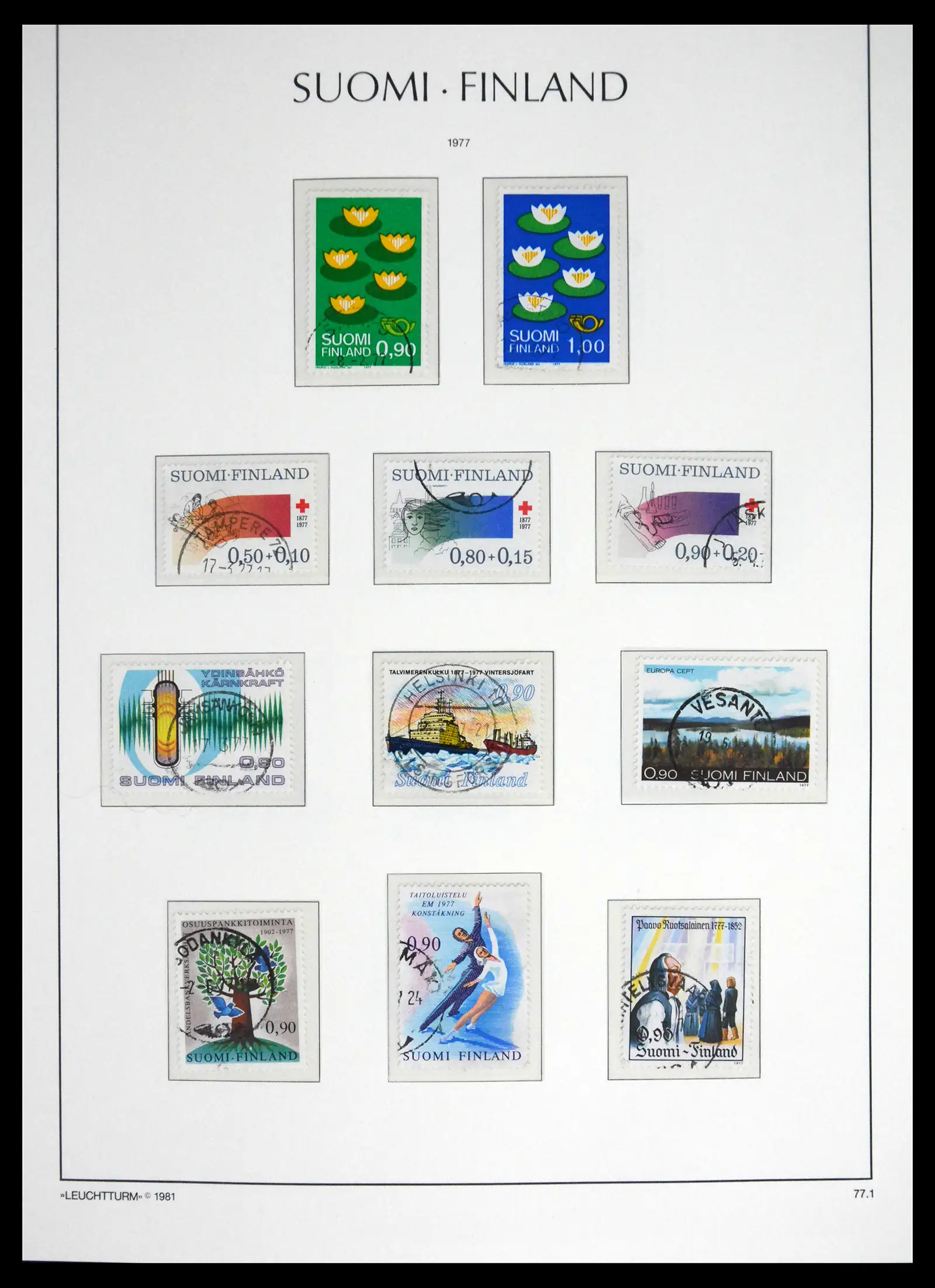 41701 0067 - Stamp collection 41701 Finland 1856-1993.