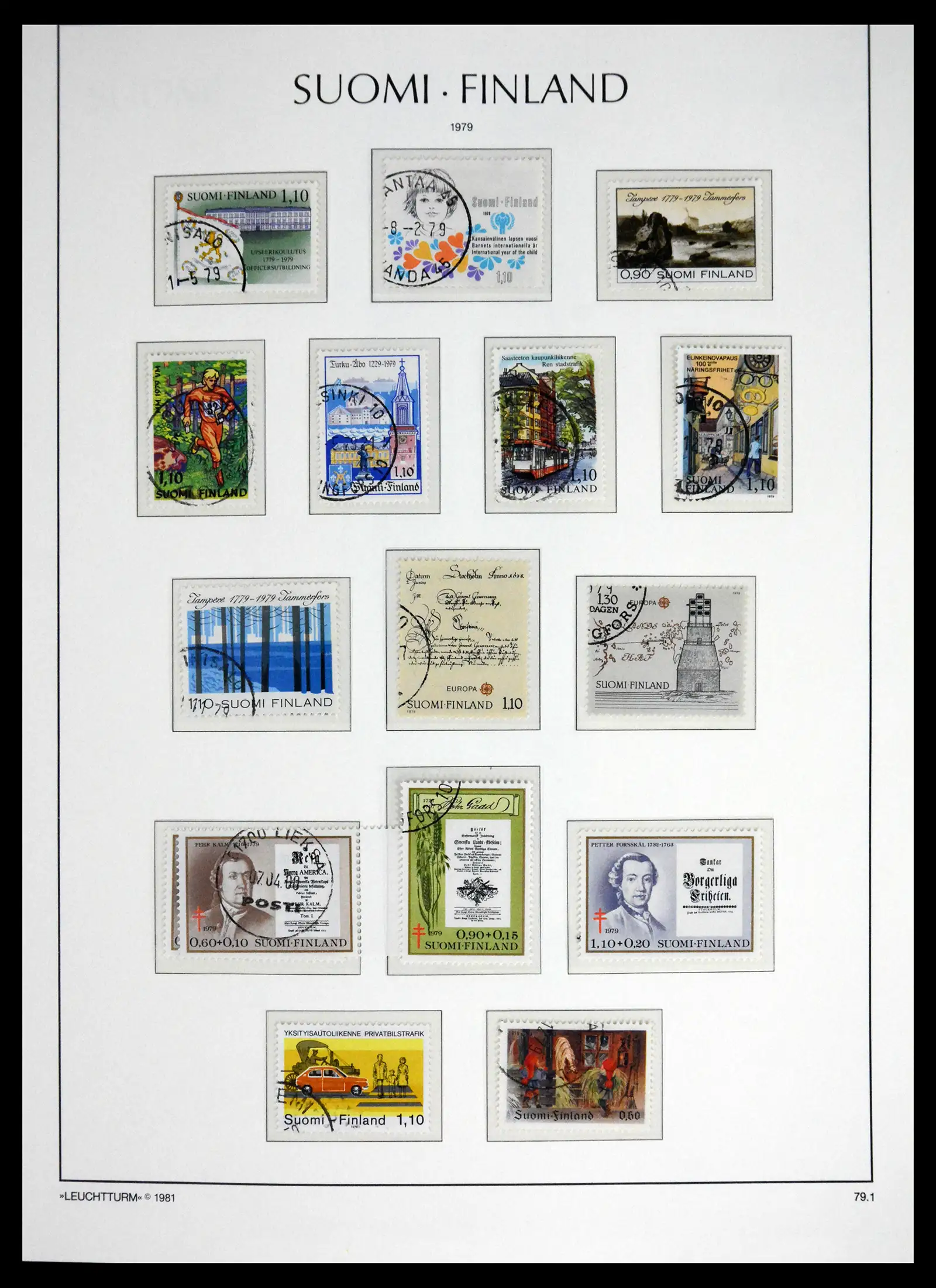 41701 0070 - Stamp collection 41701 Finland 1856-1993.