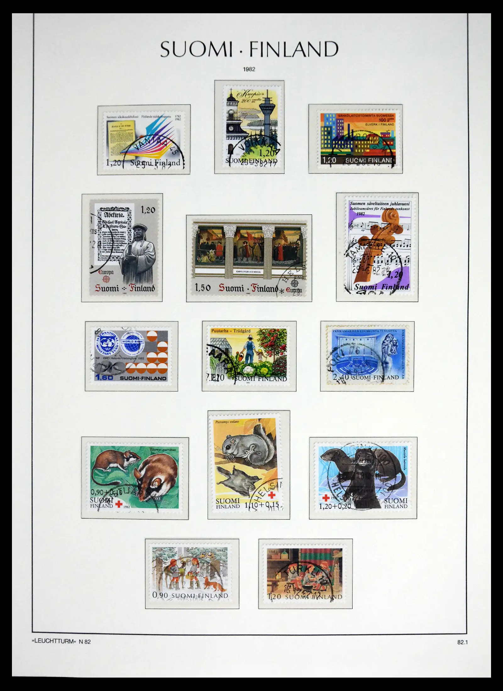 41701 0075 - Stamp collection 41701 Finland 1856-1993.