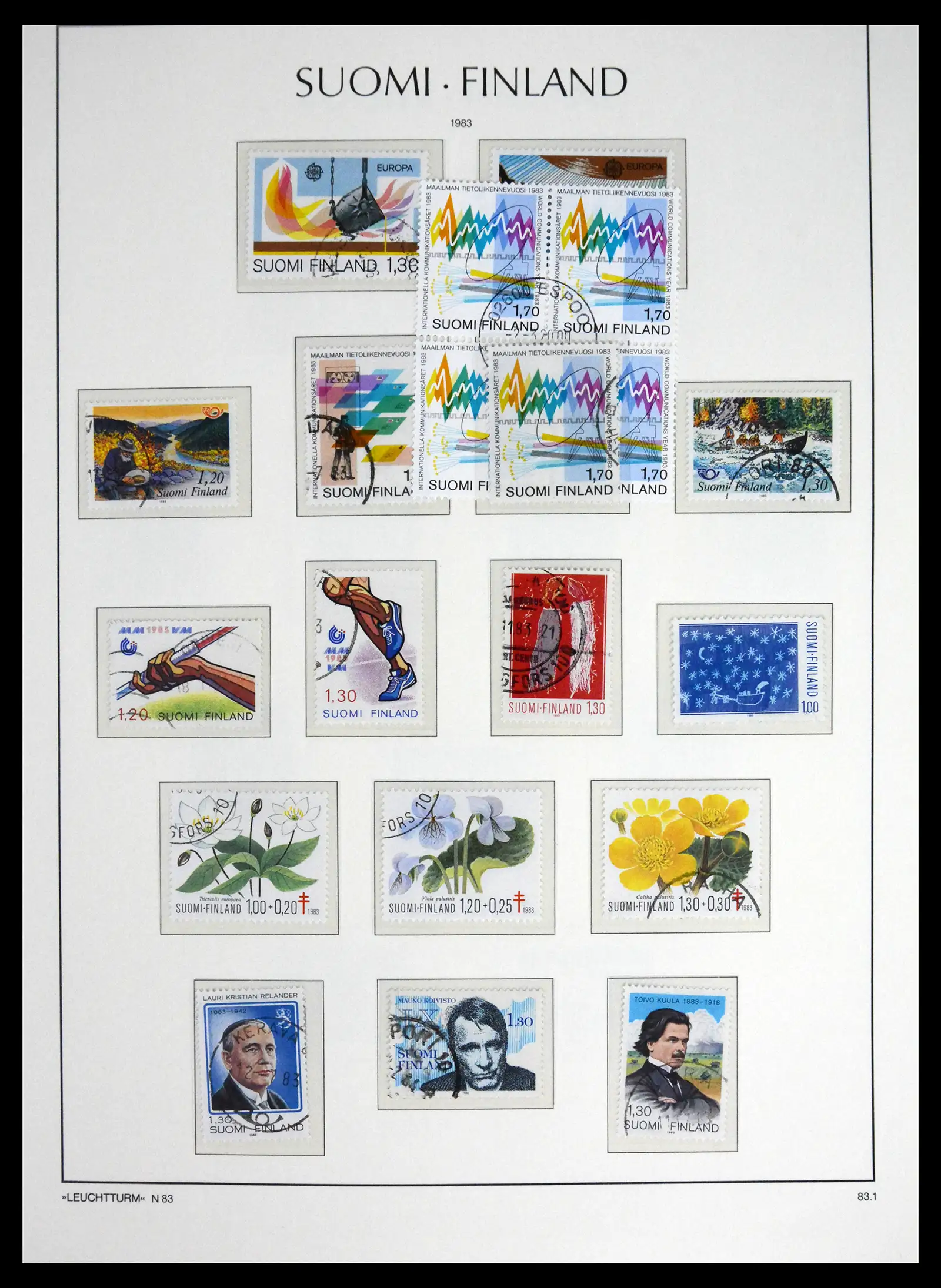 41701 0077 - Stamp collection 41701 Finland 1856-1993.