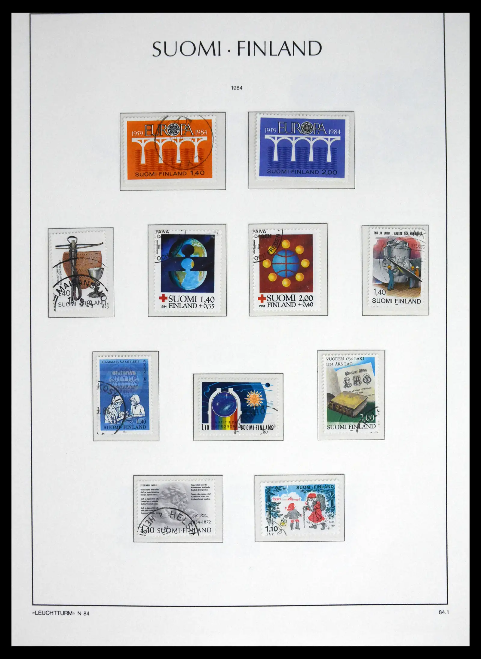 41701 0078 - Stamp collection 41701 Finland 1856-1993.