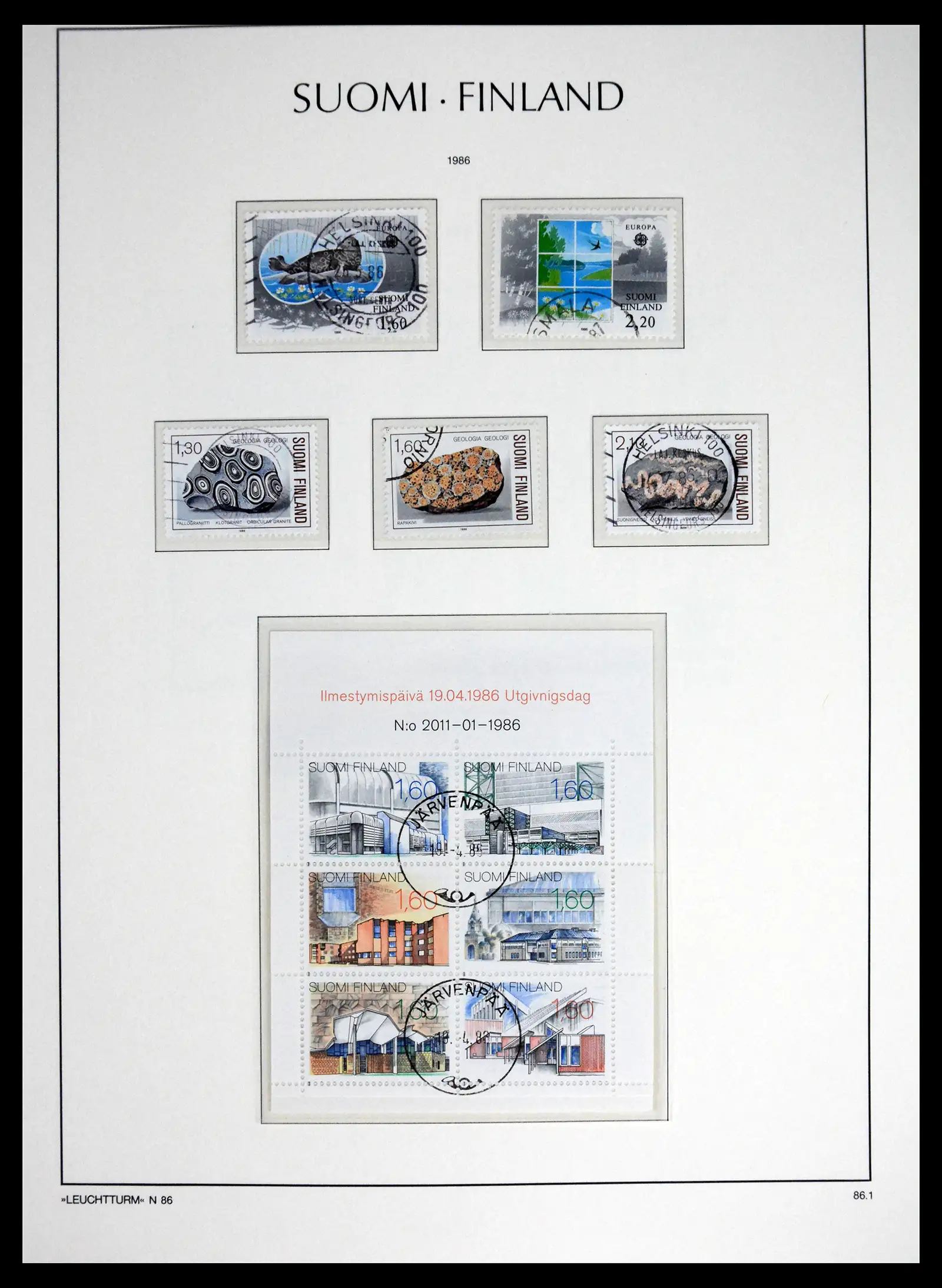 41701 0082 - Stamp collection 41701 Finland 1856-1993.