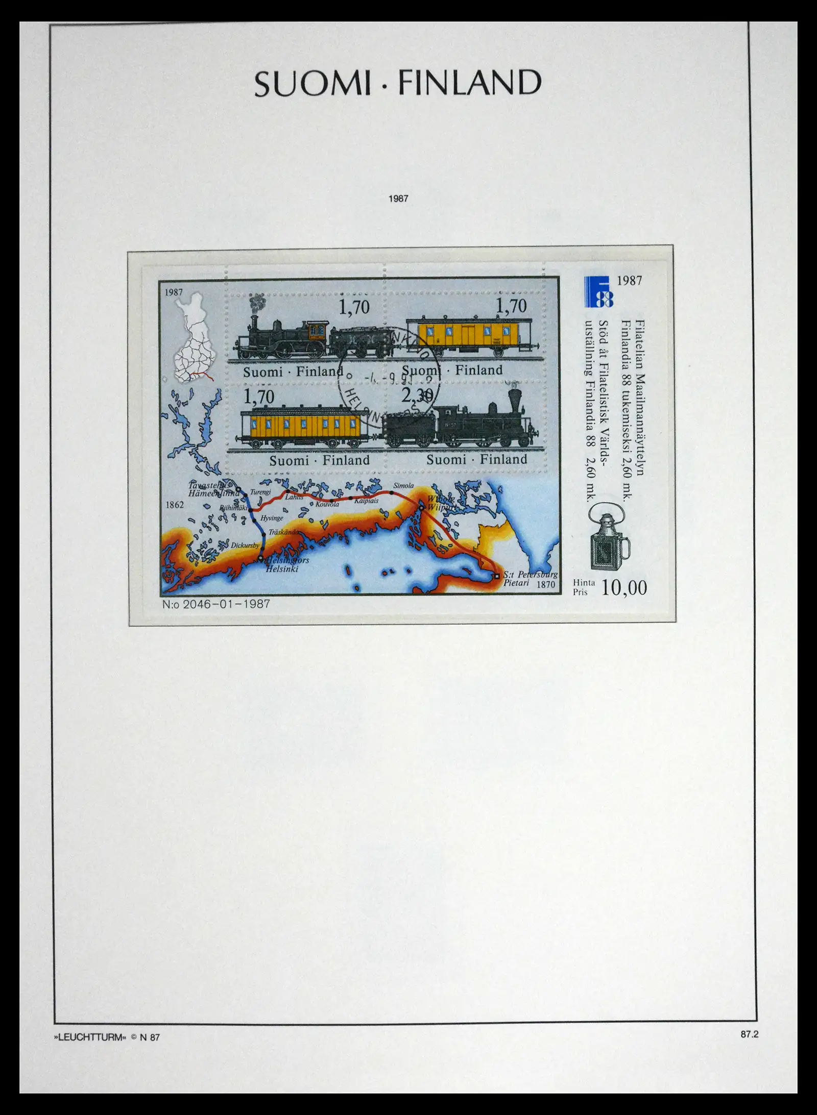 41701 0086 - Stamp collection 41701 Finland 1856-1993.