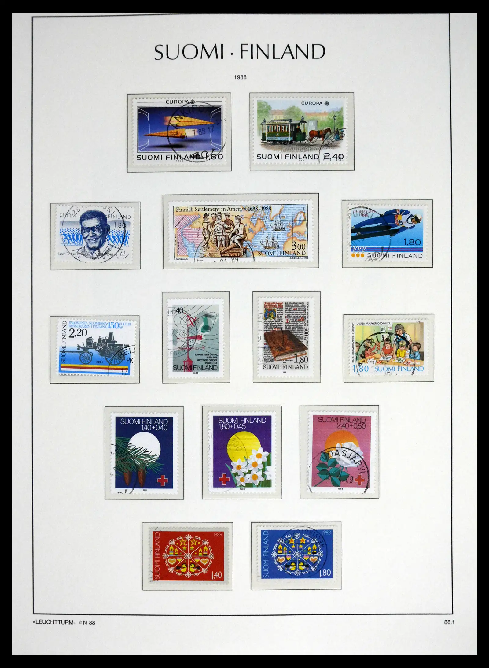 41701 0088 - Stamp collection 41701 Finland 1856-1993.
