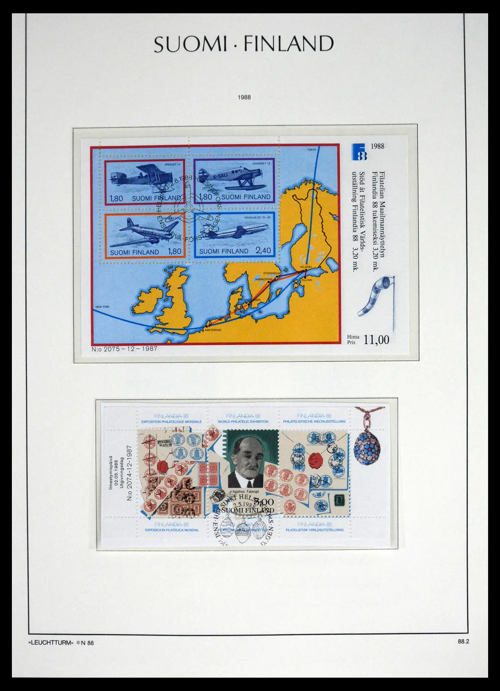 41701 0089 - Stamp collection 41701 Finland 1856-1993.