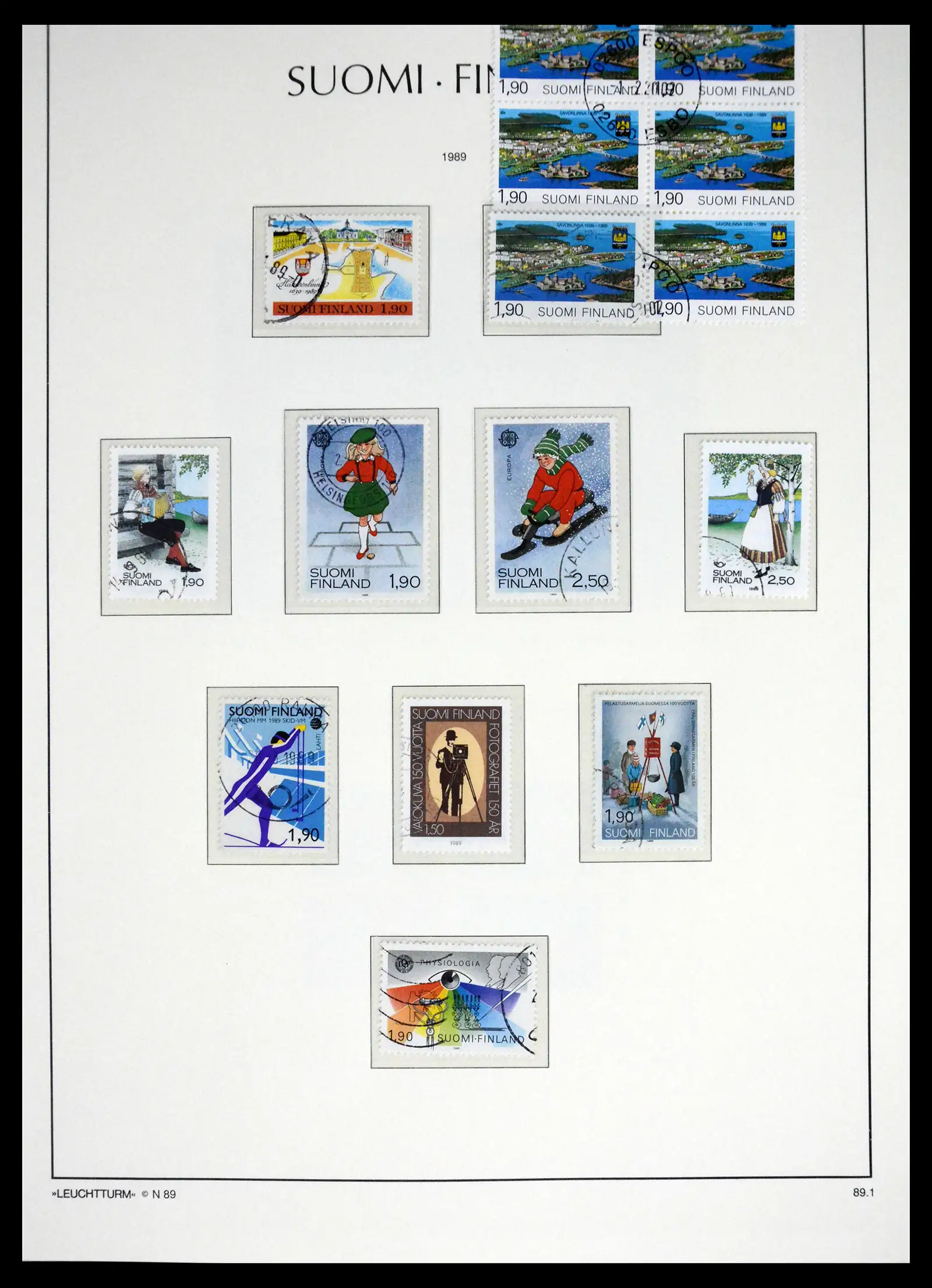 41701 0091 - Stamp collection 41701 Finland 1856-1993.