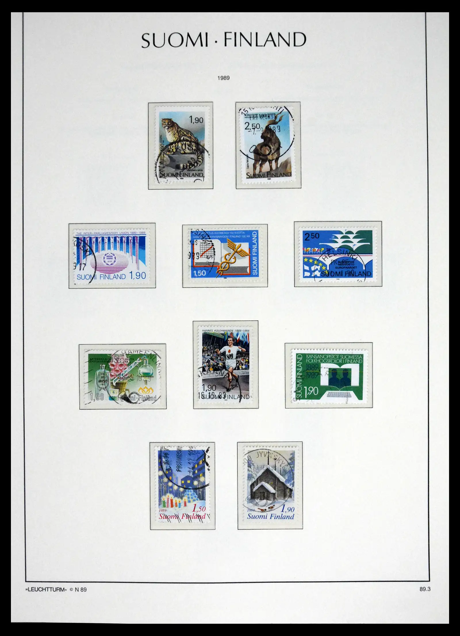 41701 0093 - Stamp collection 41701 Finland 1856-1993.