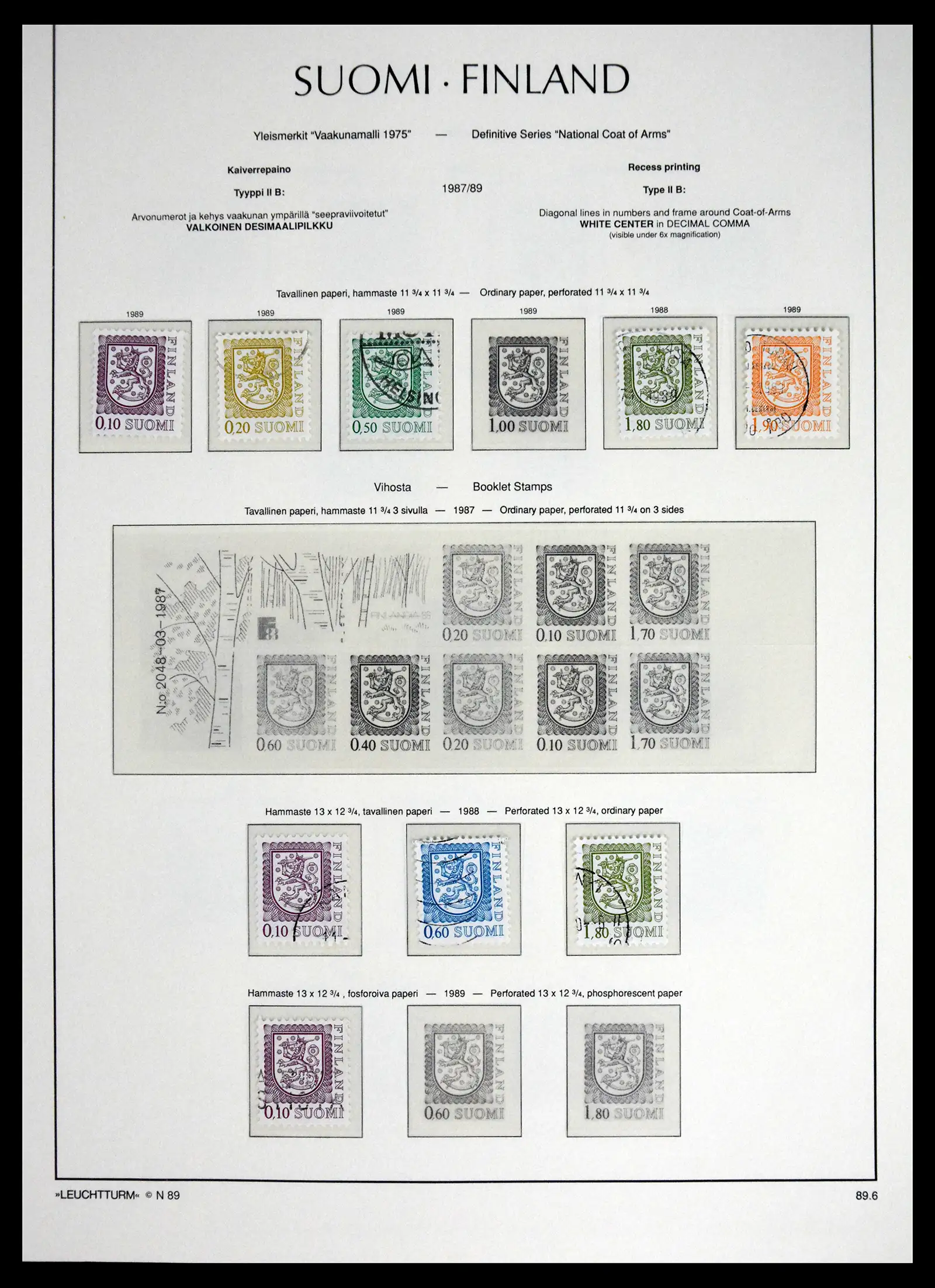 41701 0096 - Stamp collection 41701 Finland 1856-1993.