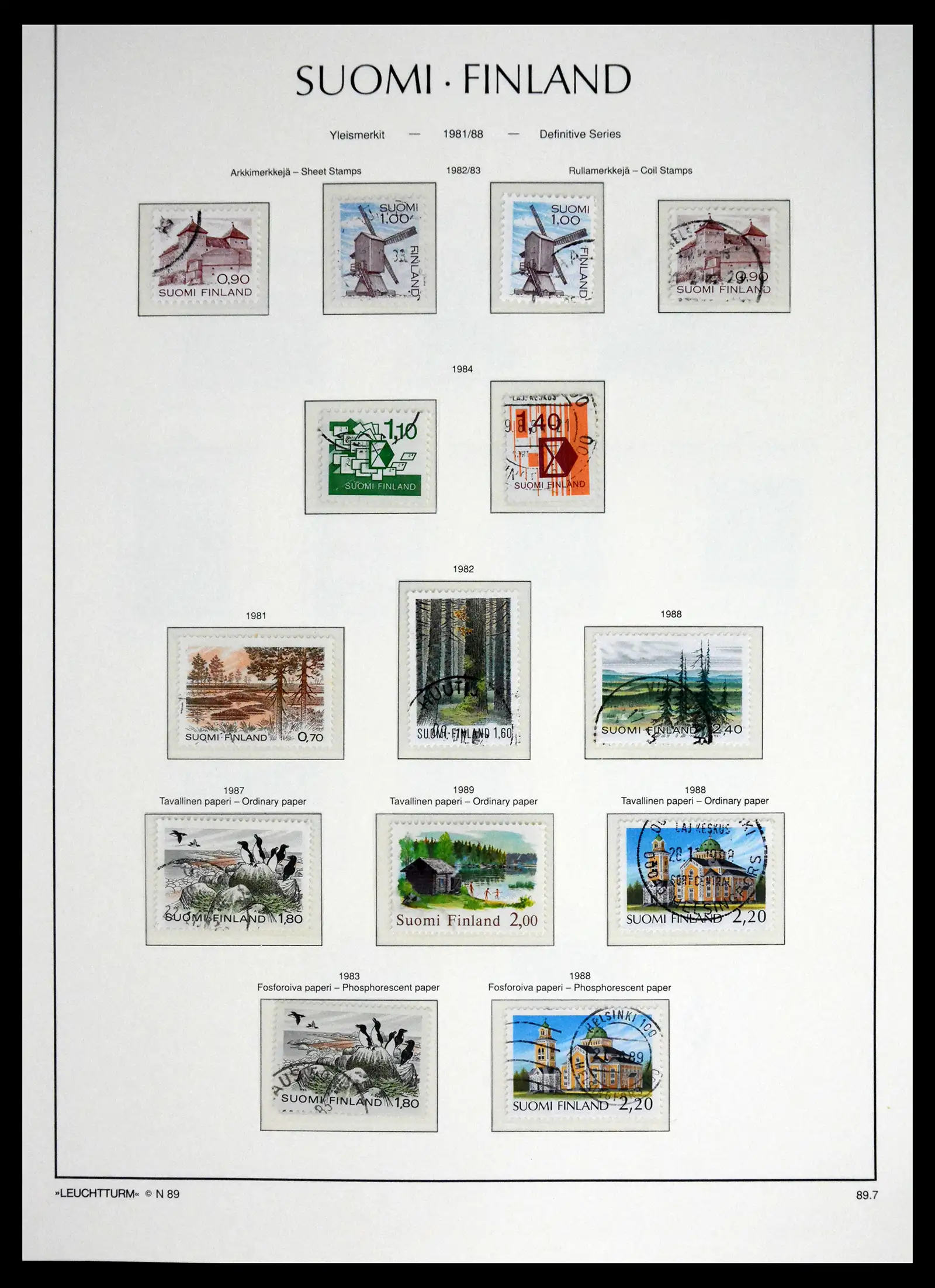 41701 0097 - Stamp collection 41701 Finland 1856-1993.