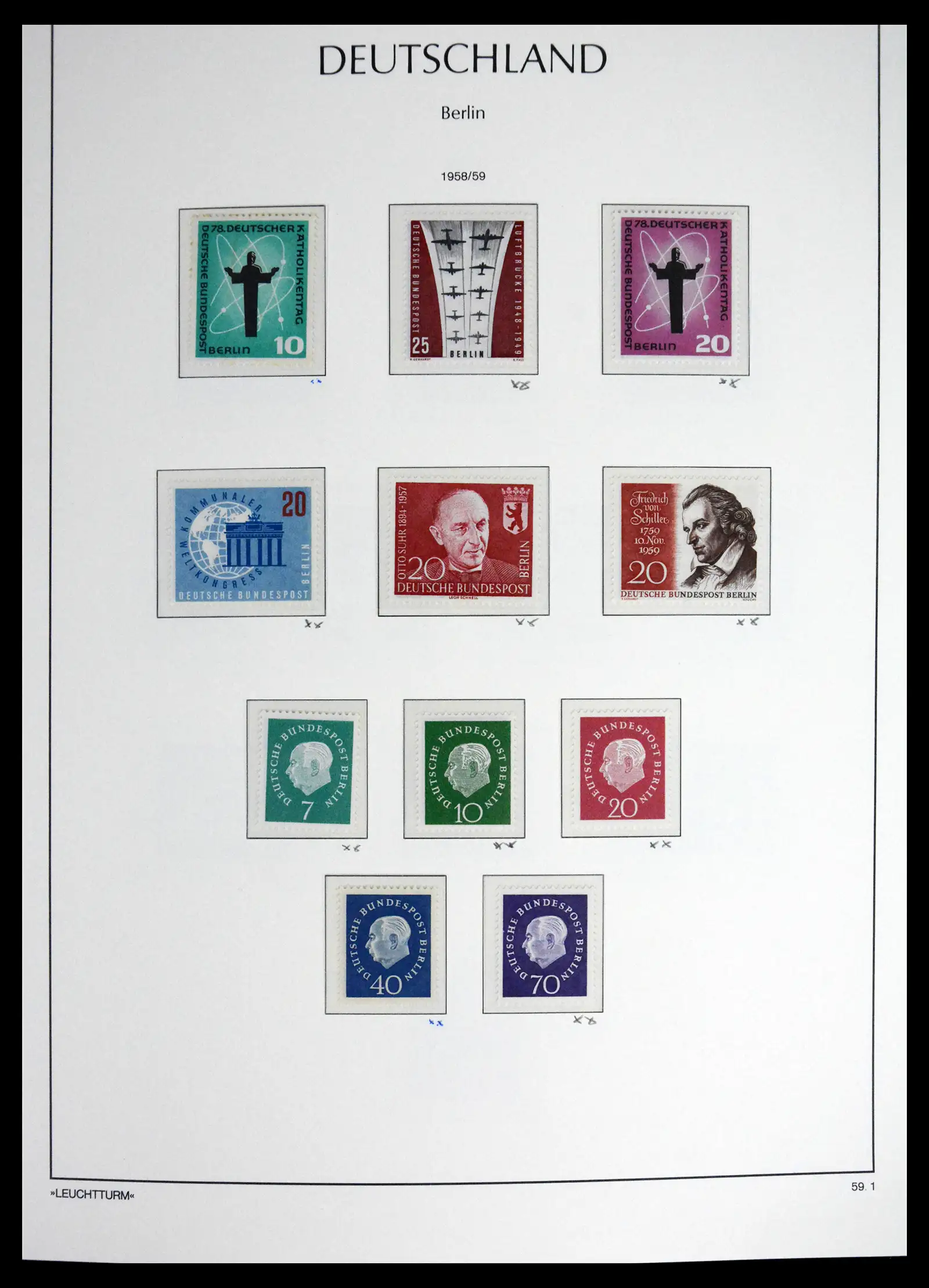 41703 0015 - Stamp collection 41703 Berlin complete mnh 1948-1990.
